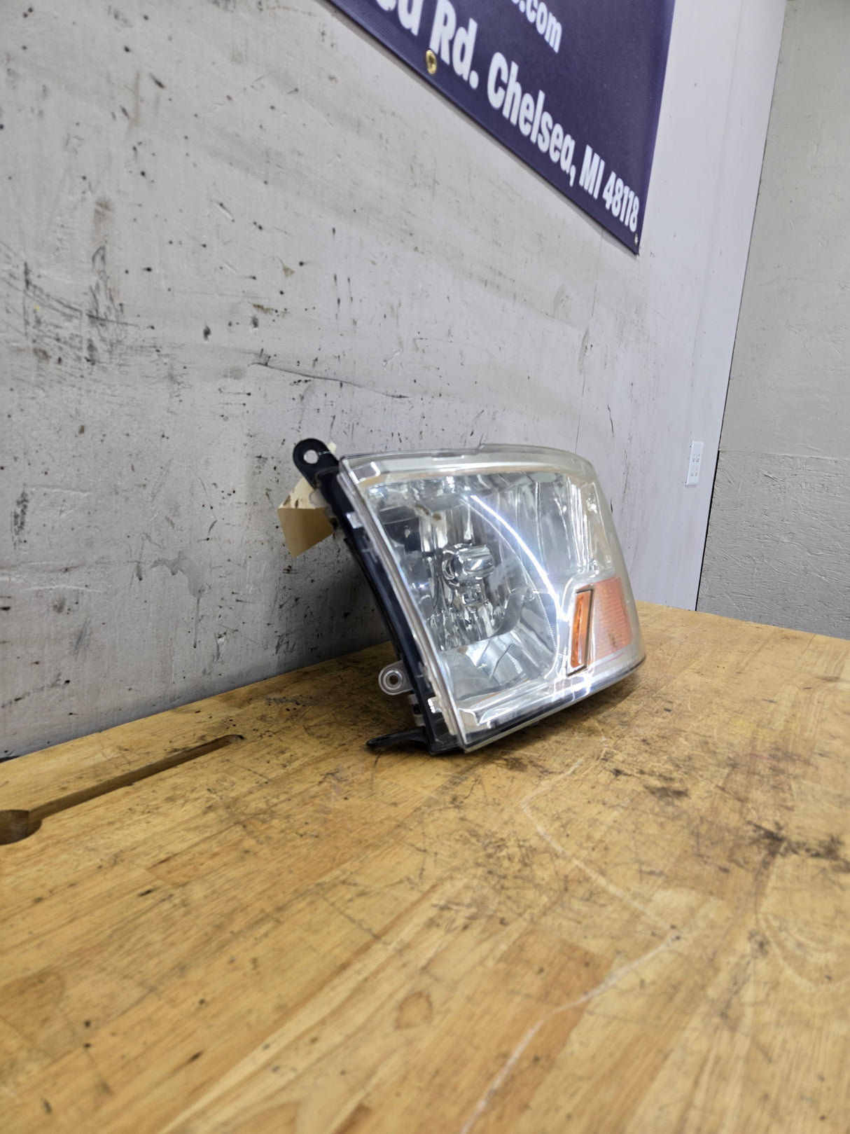 2009-2012 Dodge Ram 1500 2500 3500 LH Driver Side Headlight Single Element 55277409AG