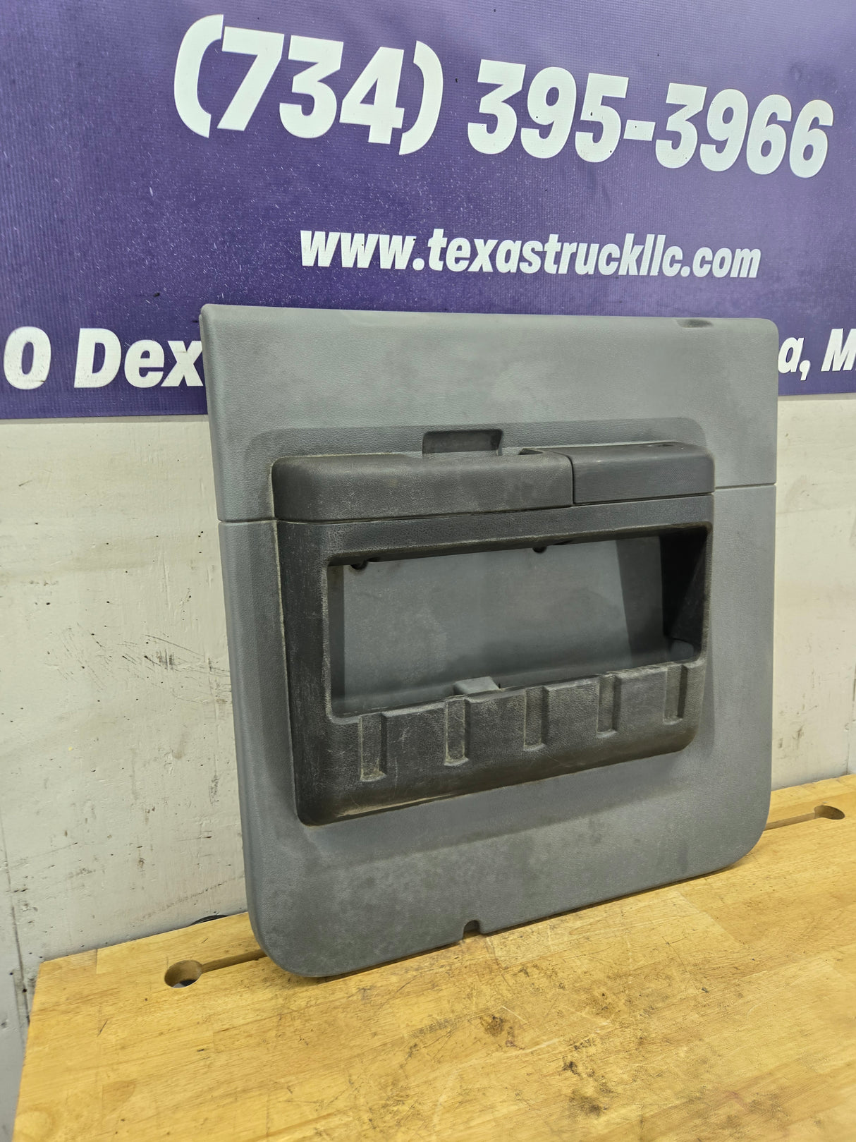 2011-2016 Ford Super Duty Crew Cab LH Rear Drivers Side Grey Interior Door Card Panel Trim F250 F350 F450 F550 DC34-2627407-BA