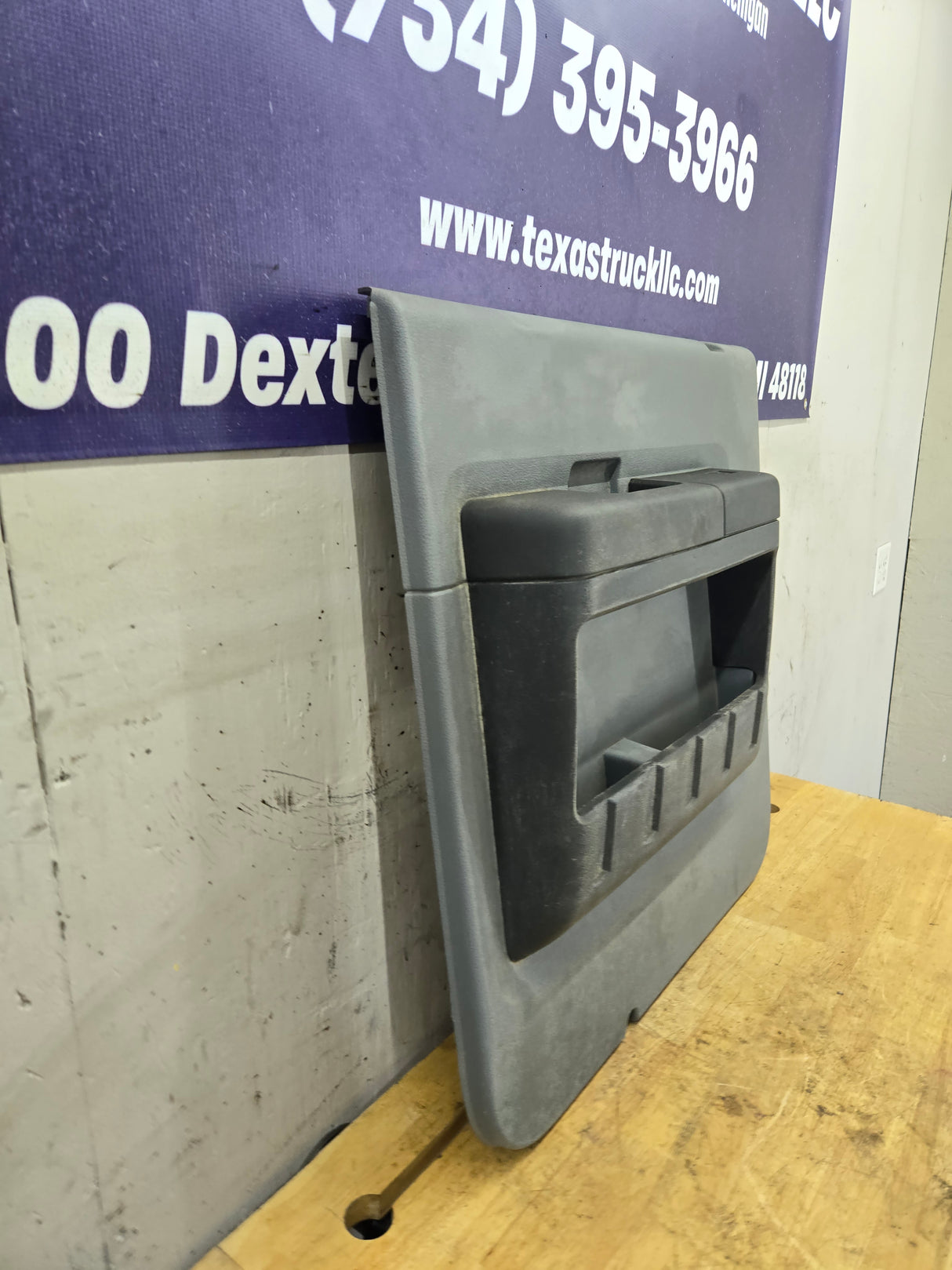 2011-2016 Ford Super Duty Crew Cab LH Rear Drivers Side Grey Interior Door Card Panel Trim F250 F350 F450 F550 DC34-2627407-BA