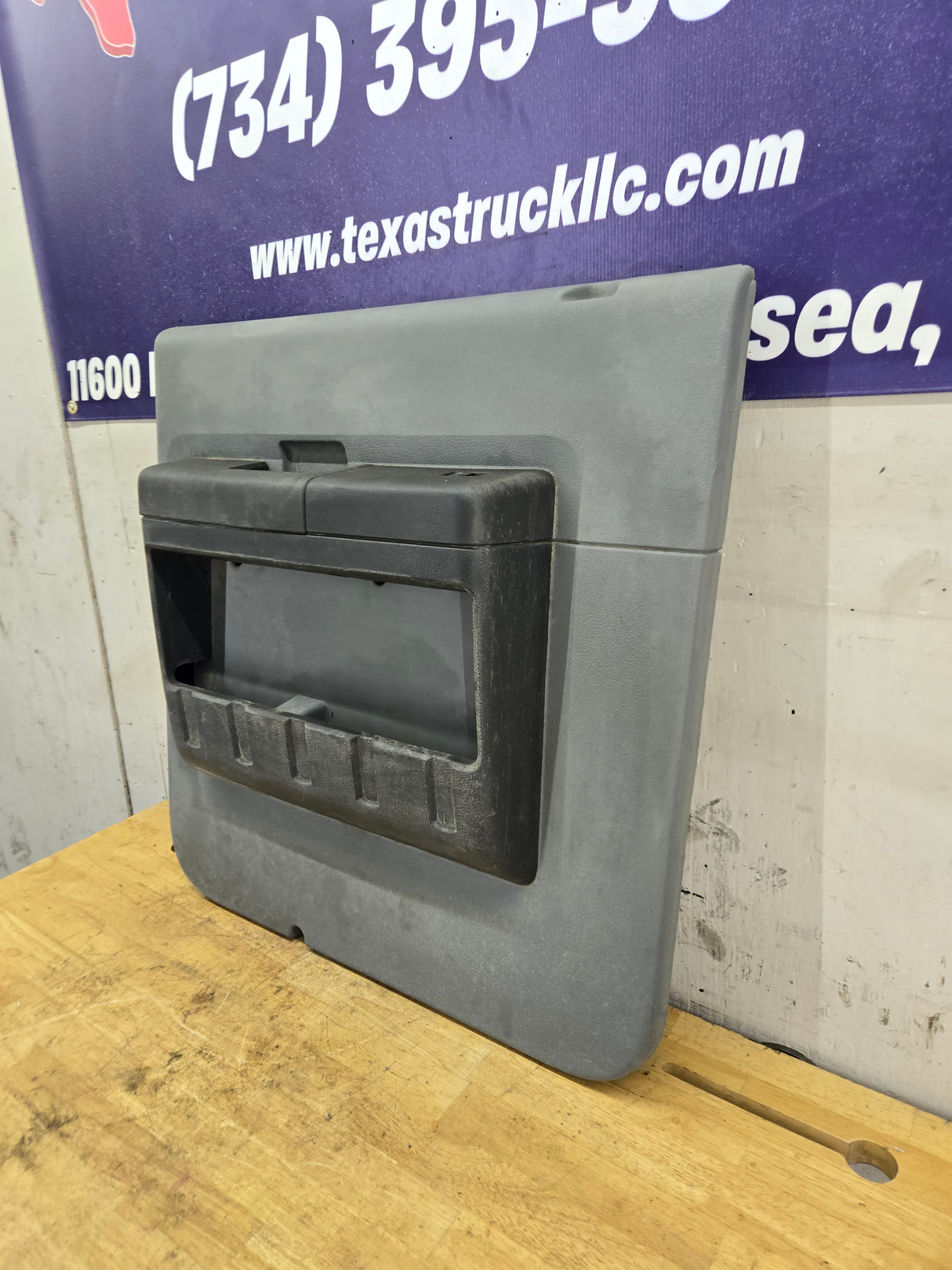 2011-2016 Ford Super Duty Crew Cab LH Rear Drivers Side Grey Interior Door Card Panel Trim F250 F350 F450 F550 DC34-2627407-BA