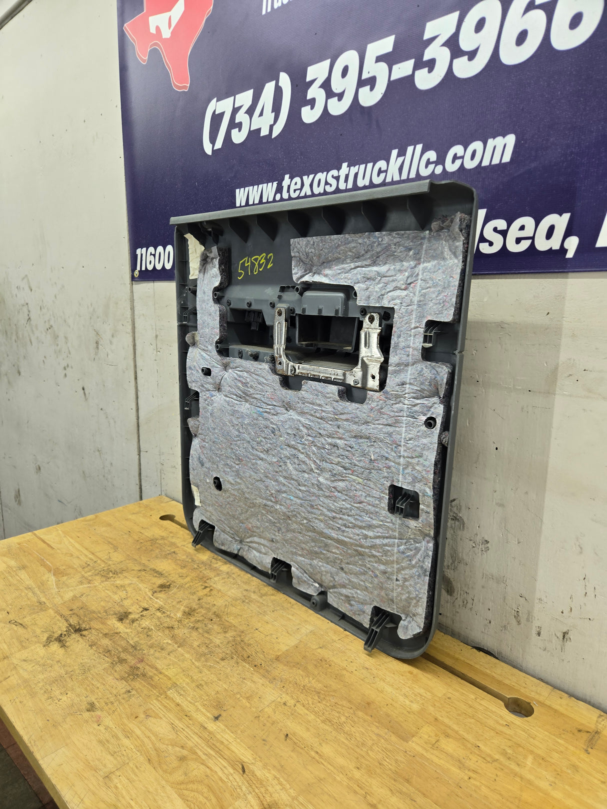 2011-2016 Ford Super Duty Crew Cab LH Rear Drivers Side Grey Interior Door Card Panel Trim F250 F350 F450 F550 DC34-2627407-BA