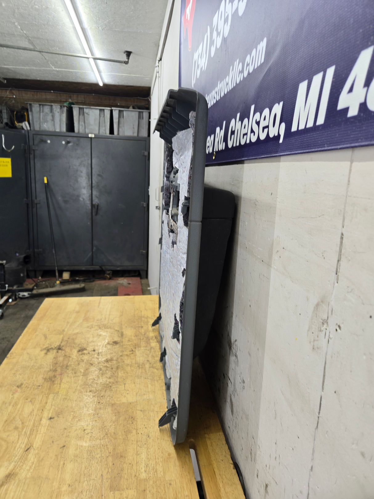 2011-2016 Ford Super Duty Crew Cab LH Rear Drivers Side Grey Interior Door Card Panel Trim F250 F350 F450 F550 DC34-2627407-BA