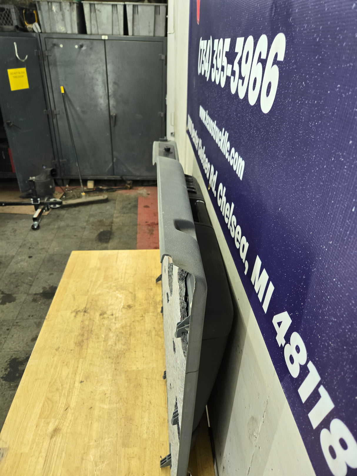 2011-2016 Ford Super Duty Crew Cab LH Front Driver Side Grey Interior Door Card Panel Trim F250 F350 F450 F550