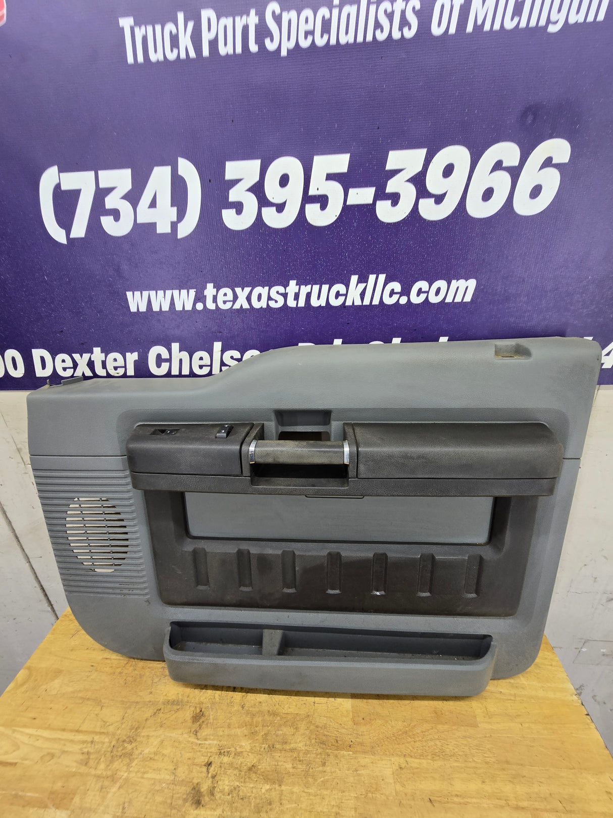 2011-2016 Ford Super Duty Crew Cab RH Front Passenger Side Grey Interior Door Card Panel Trim F250 F350 F450 F550