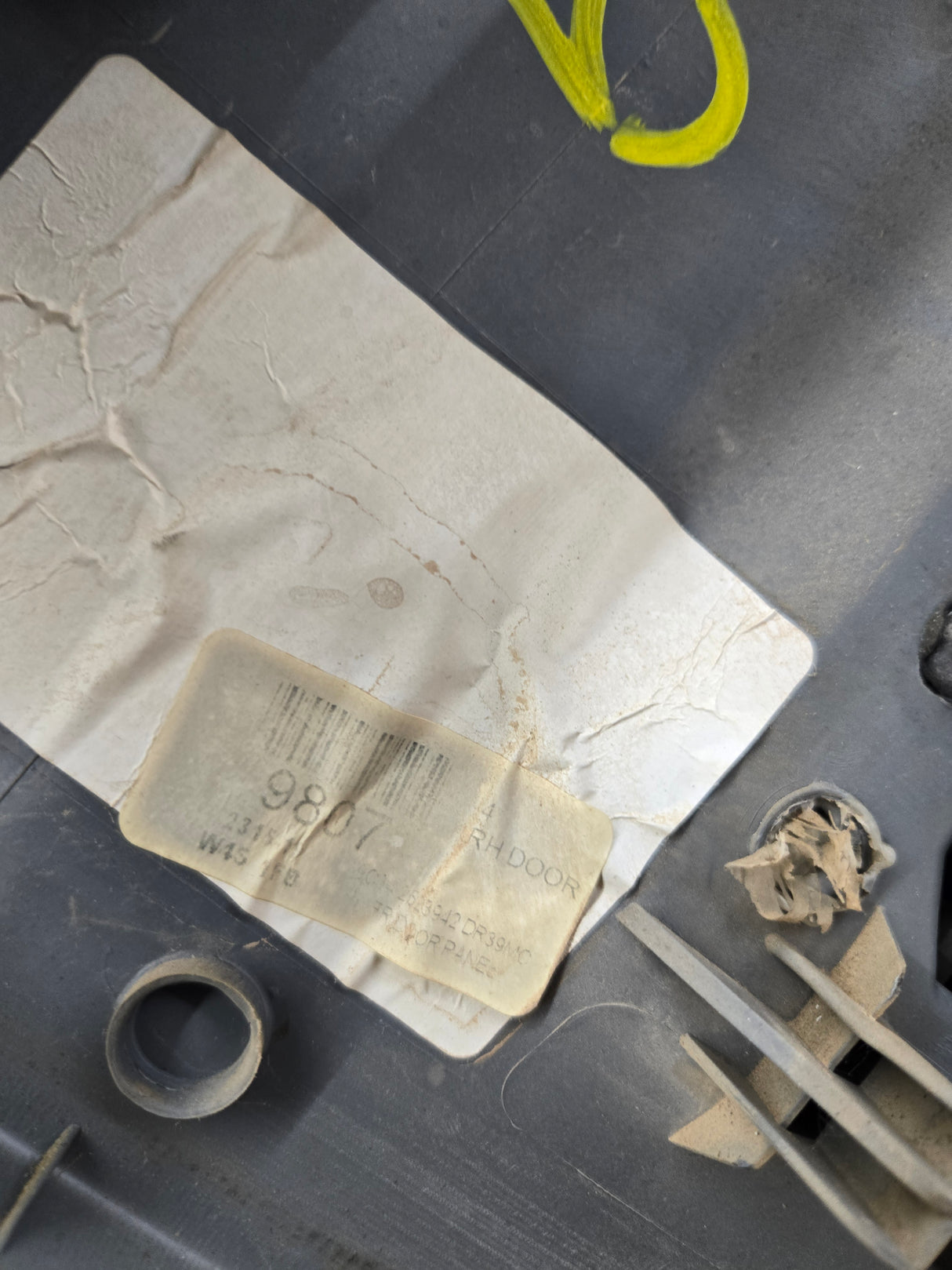 2011-2016 Ford Super Duty Crew Cab RH Front Passenger Side Grey Interior Door Card Panel Trim F250 F350 F450 F550