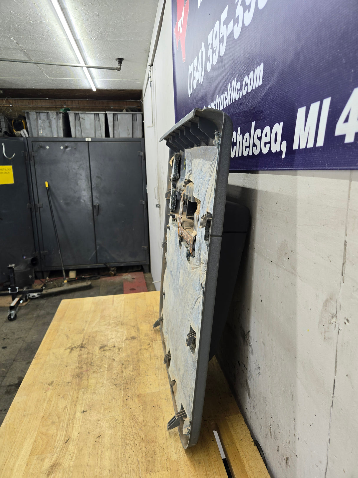 2011-2016 Ford Super Duty Crew Cab LH Rear Drivers Side Grey Interior Door Card Panel Trim F250 F350 F450 F550