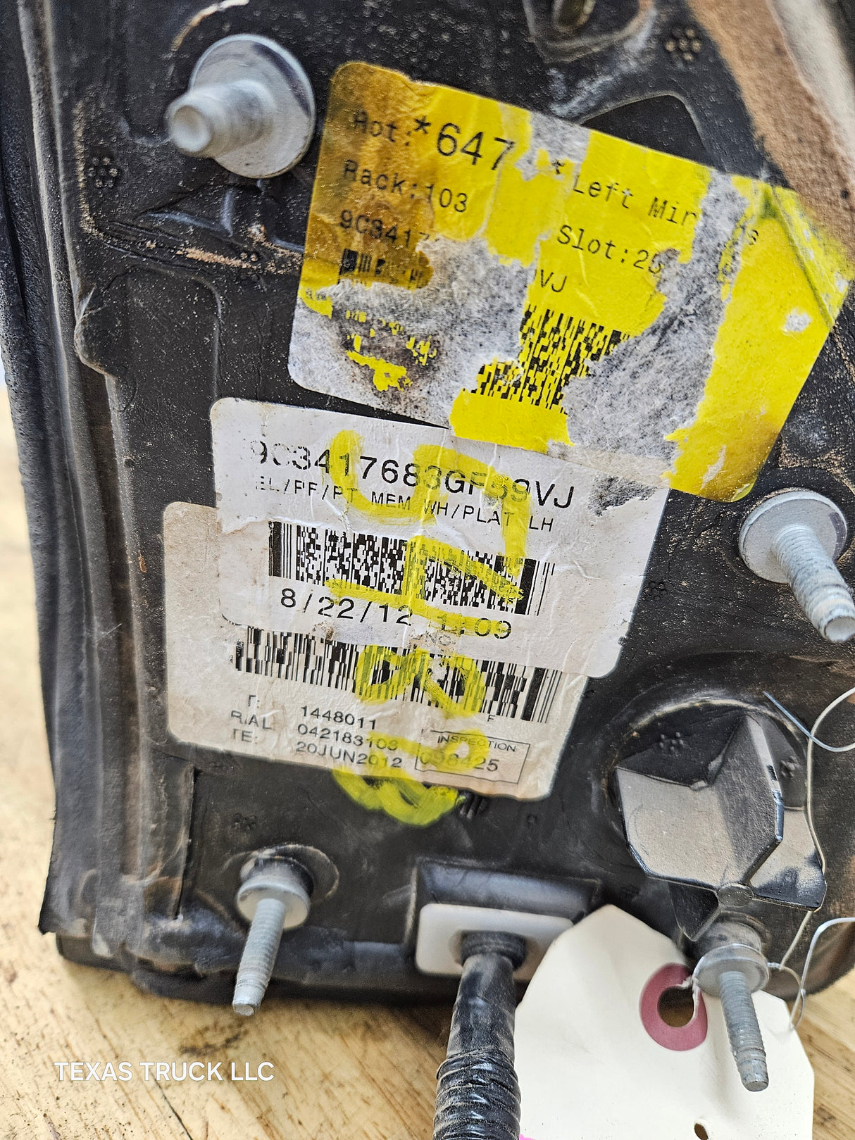 2008-2016 Ford Super Duty F250 F350 F450 F550 LH Driver Side Power Fold & Telescope Heated Towing Mirror OEM 9C3417683GF59VJ