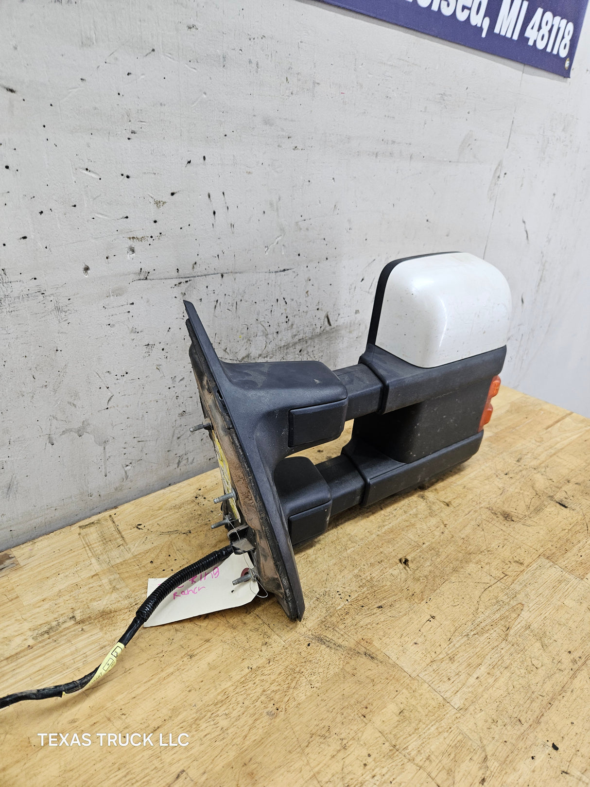 2008-2016 Ford Super Duty F250 F350 F450 F550 LH Driver Side Power Fold & Telescope Heated Towing Mirror OEM 9C3417683GF59VJ