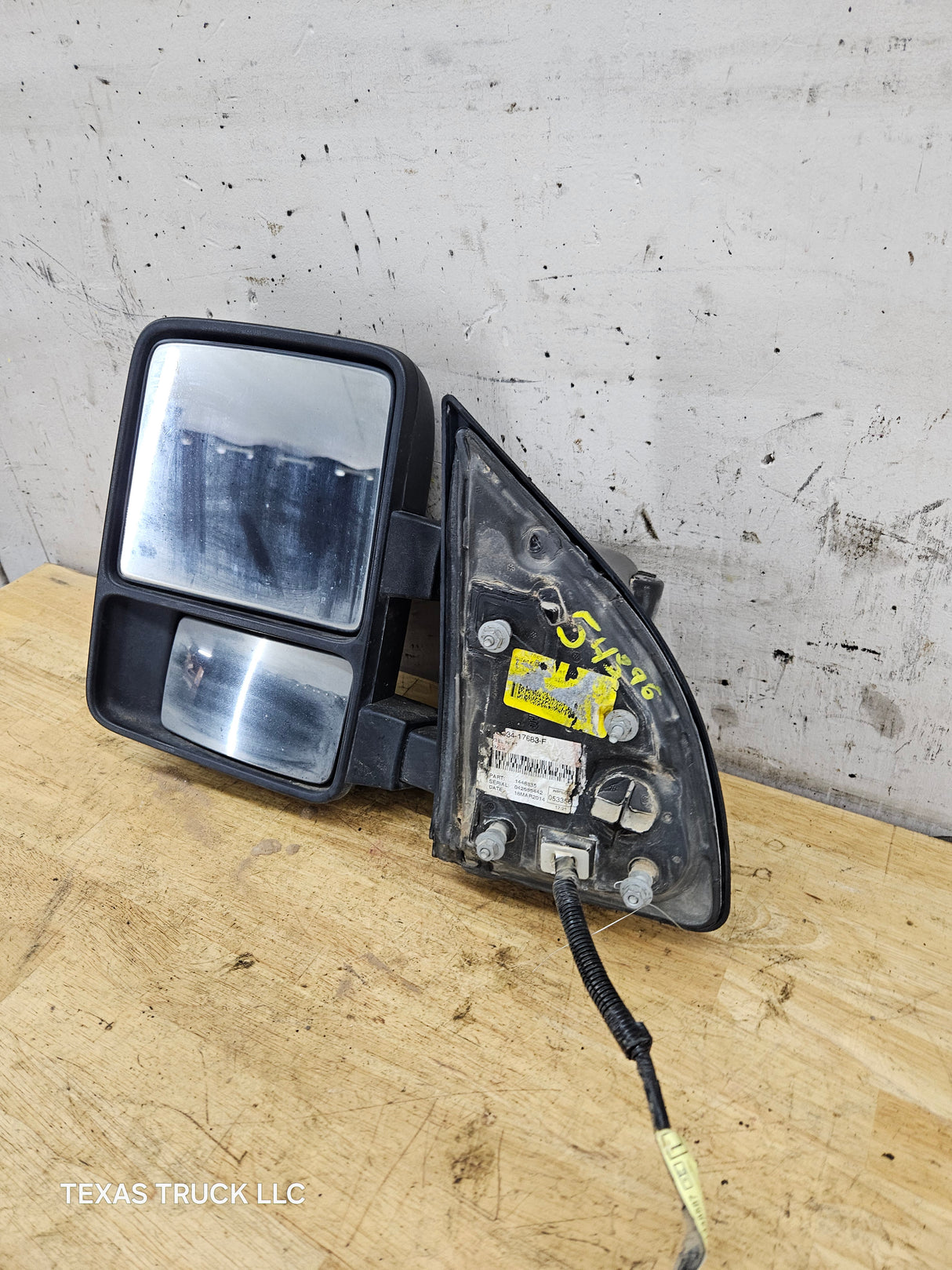 2008-2016 Ford Super Duty F250 F350 F450 F550 LH Driver Side Power Fold & Telescope Heated Towing Mirror OEM
