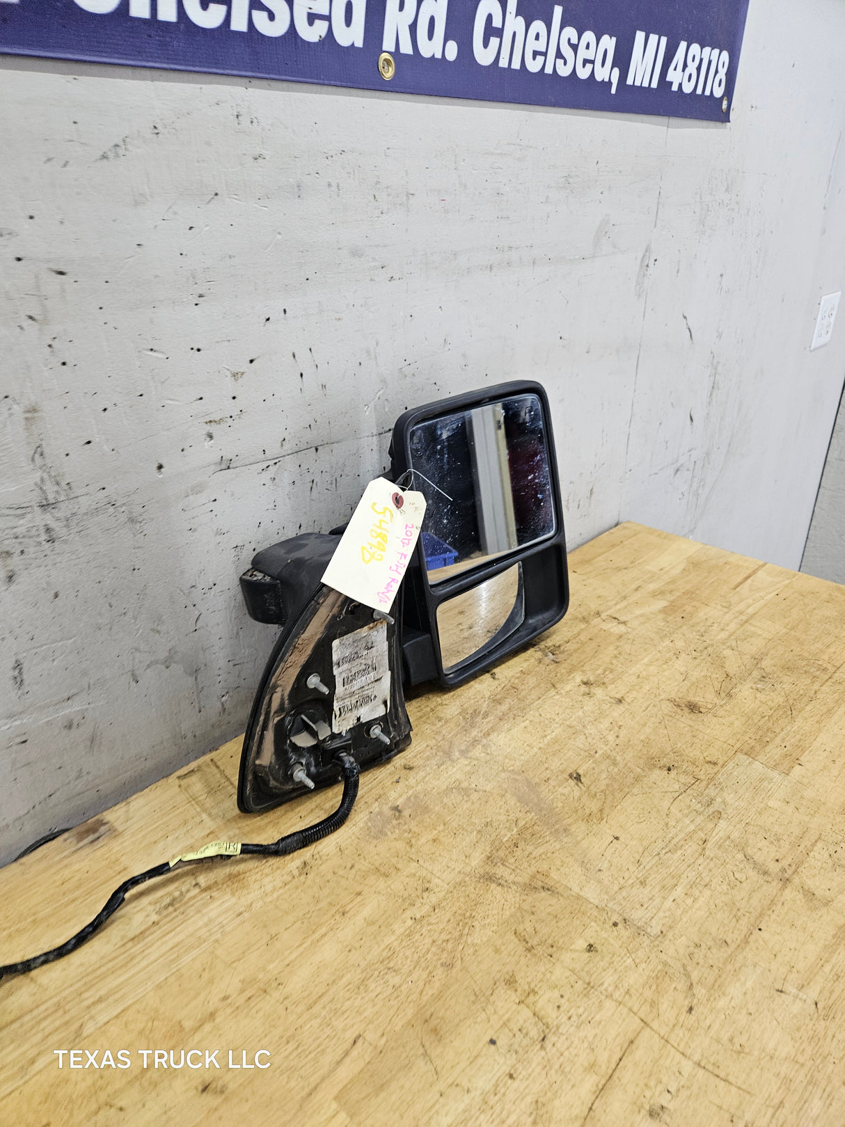 2011-2016 Ford Super Duty F250 F350 F450 F550 RH Passenger Side Power Folding & Telescoping Heated Towing Mirror OEM