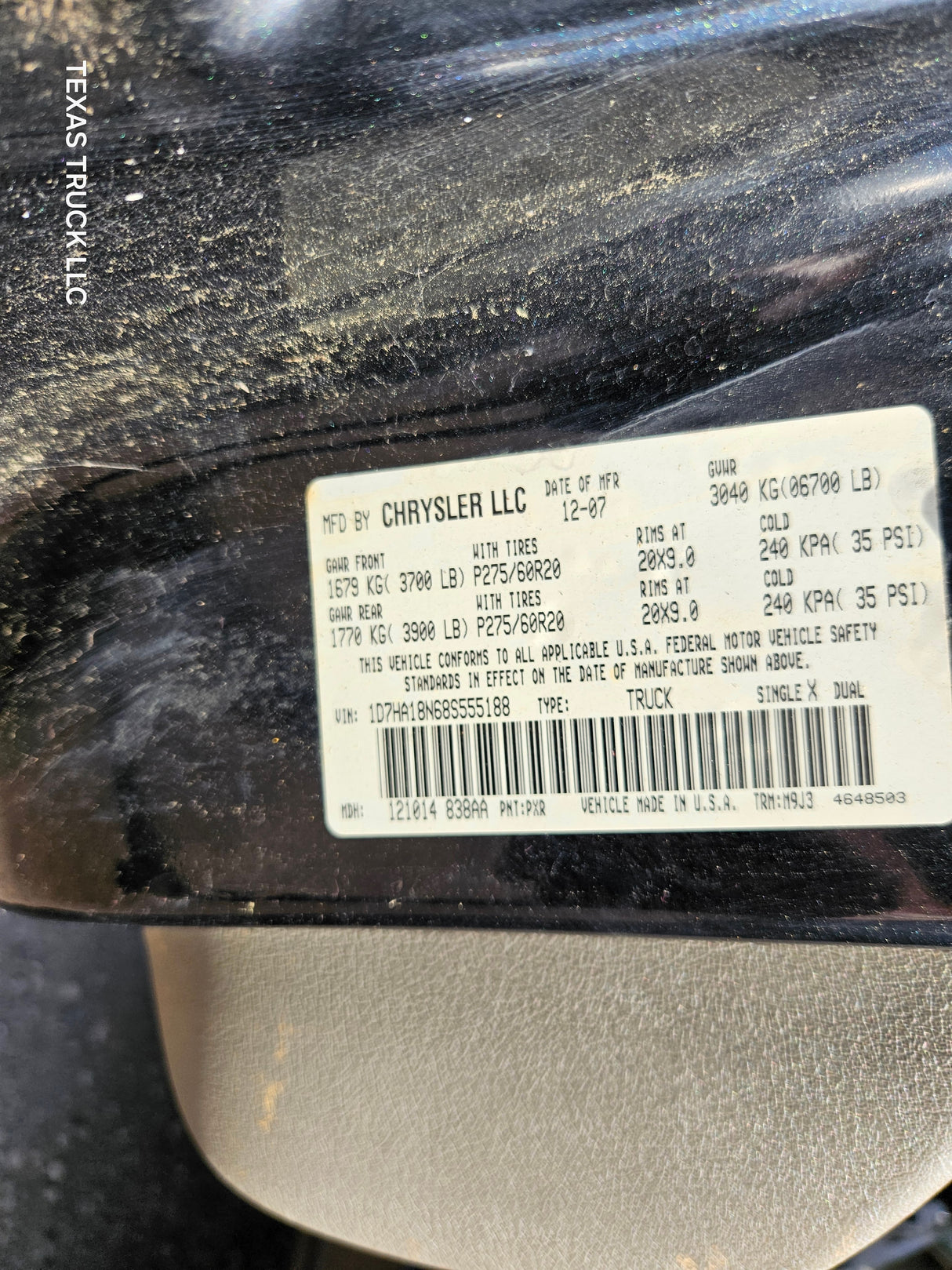 2008 Dodge Ram 1500 Crew Cab 4 door 6.4' Short Bed - FULL PART OUT Rust Free