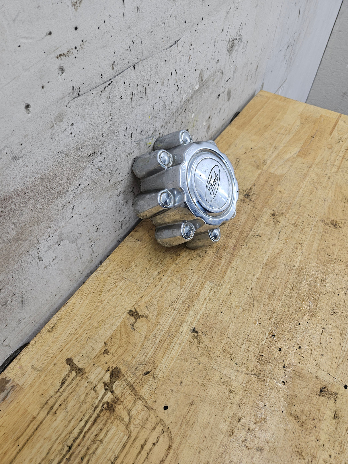 1999-2007 Ford Super Duty F250 F350 Chrome Hub Cap Center Cap SRW 8 LUG 2C34-1A096-EA 2C34-1A096-FA