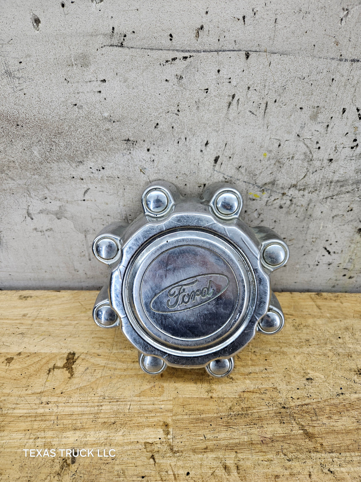 1999-2007 Ford Super Duty F250 F350 Chrome Hub Cap Center Cap SRW 8 LUG 2C34-1A096-EA 2C34-1A096-FA