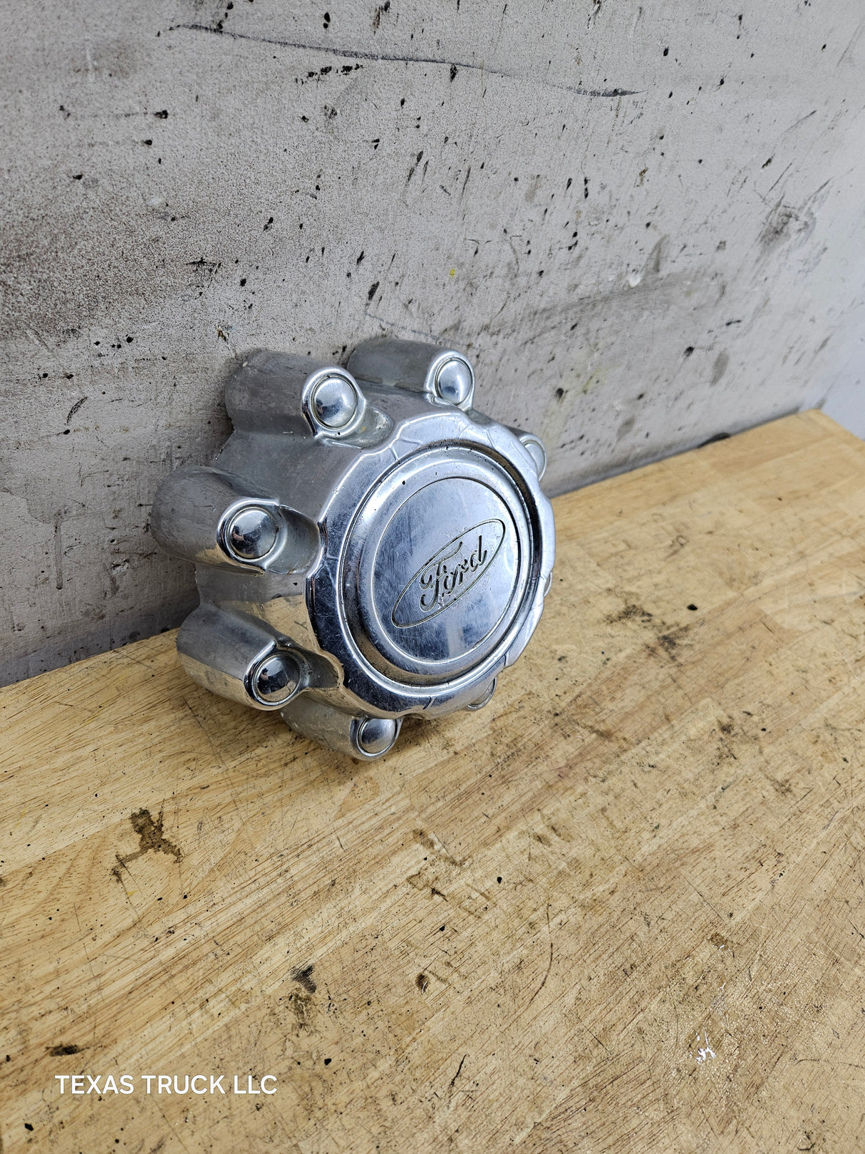 1999-2007 Ford Super Duty F250 F350 Chrome Hub Cap Center Cap SRW 8 LUG 2C34-1A096-EA 2C34-1A096-FA