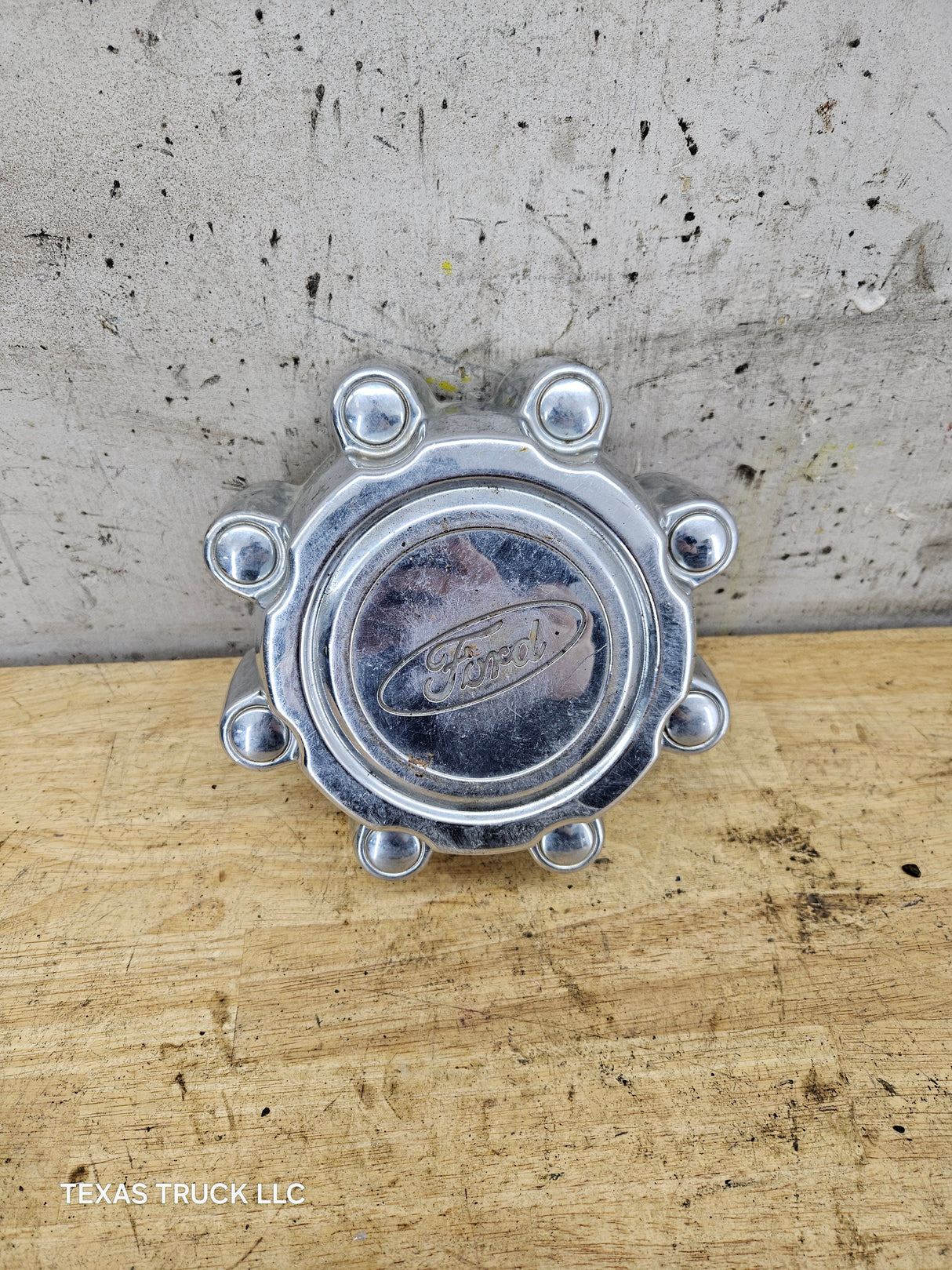 1999-2007 Ford Super Duty F250 F350 Chrome Hub Cap Center Cap SRW 8 LUG 2C34-1A096-EA 2C34-1A096-FA