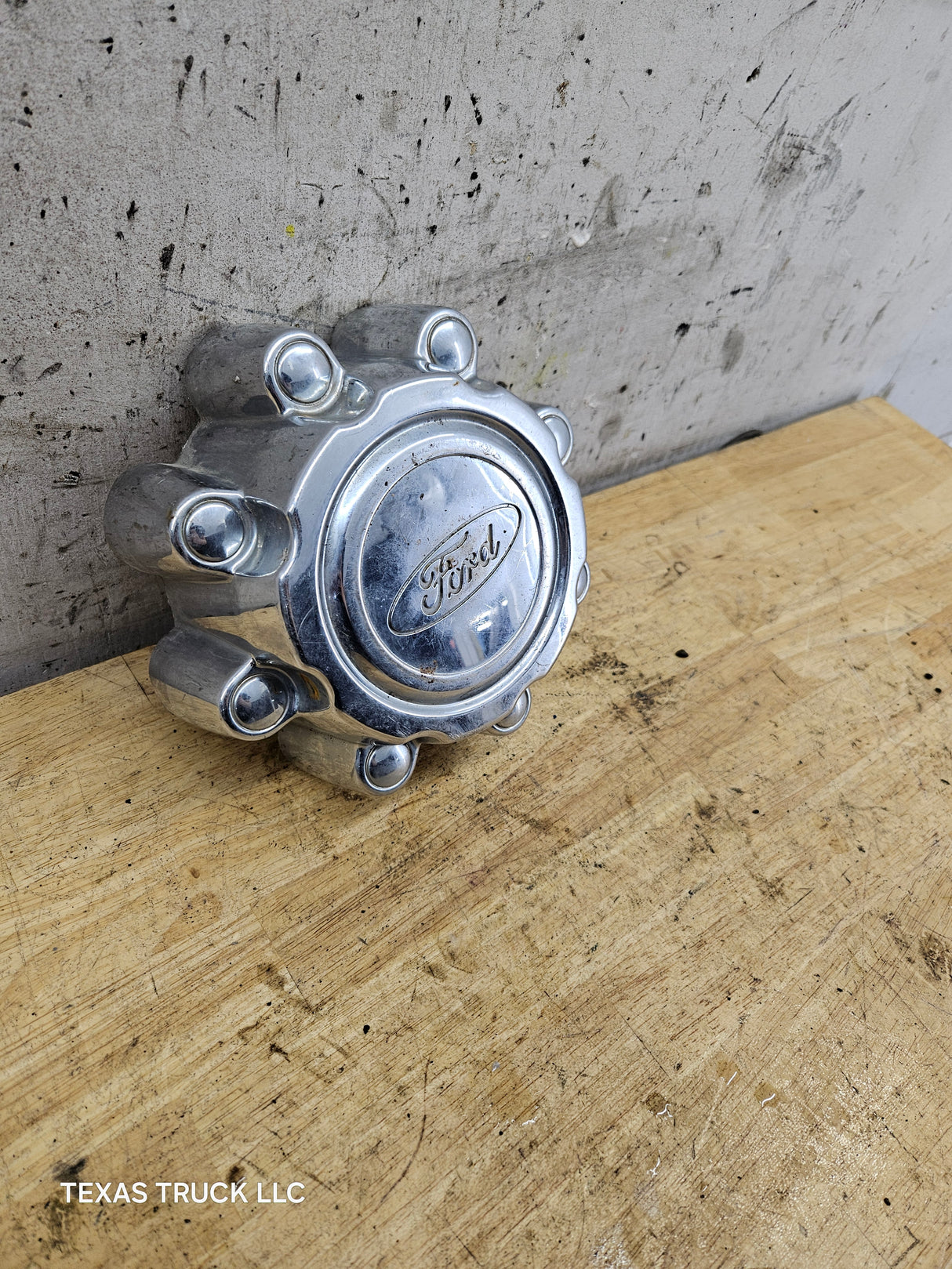 1999-2007 Ford Super Duty F250 F350 Chrome Hub Cap Center Cap SRW 8 LUG 2C34-1A096-EA 2C34-1A096-FA