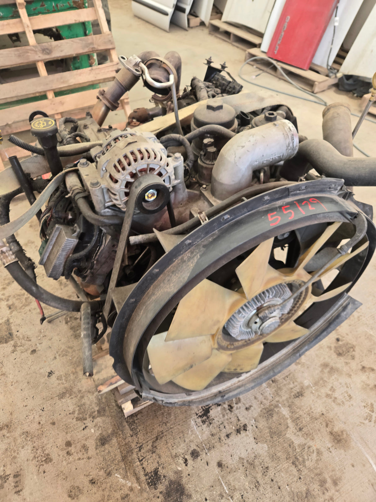 2005-2007 Ford 6.0L Power Stroke Diesel Core Engine Assembly Hole in block STUDDED