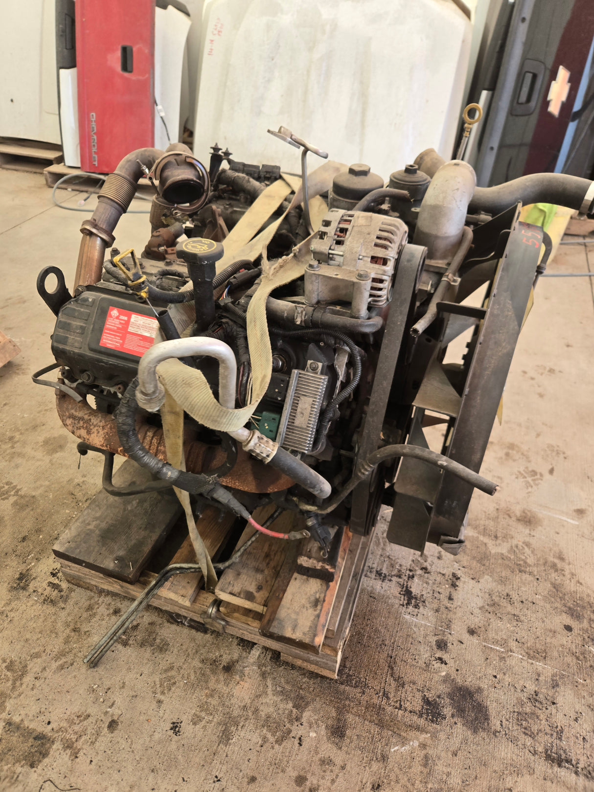 2005-2007 Ford 6.0L Power Stroke Diesel Core Engine Assembly Hole in block STUDDED