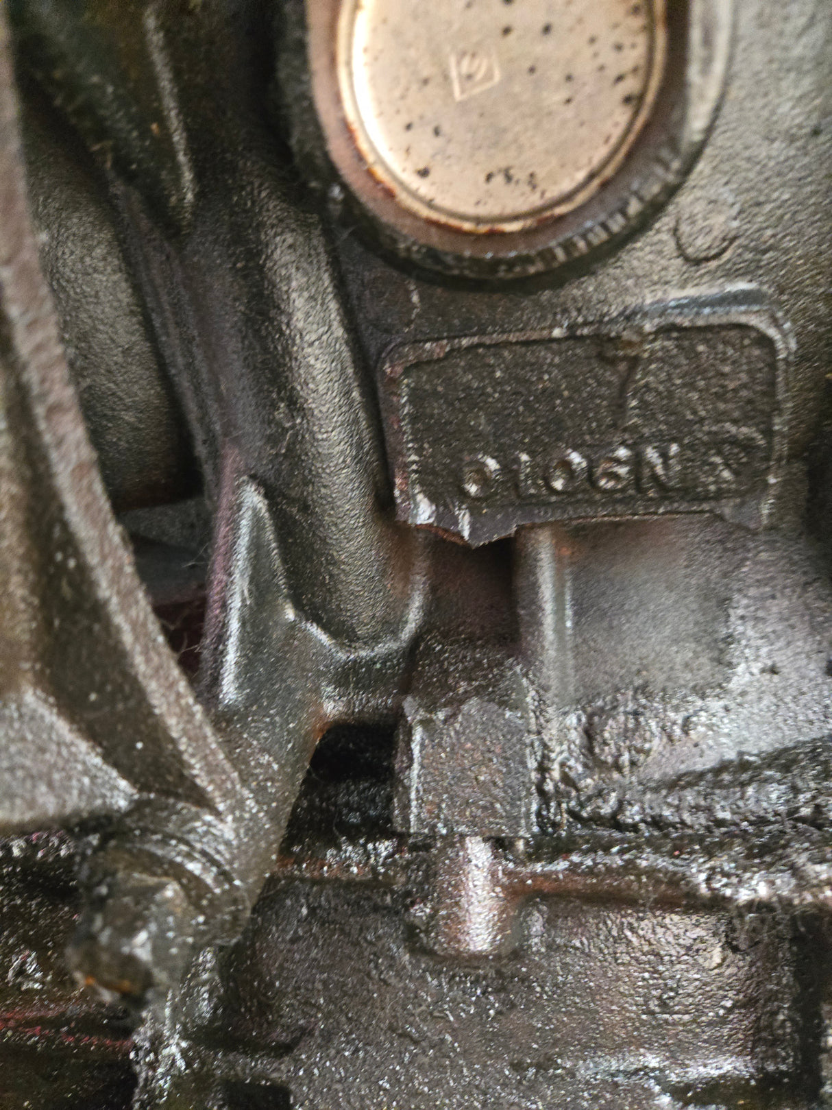 2005-2007 Ford 6.0L Power Stroke Diesel Core Engine Assembly Hole in block STUDDED