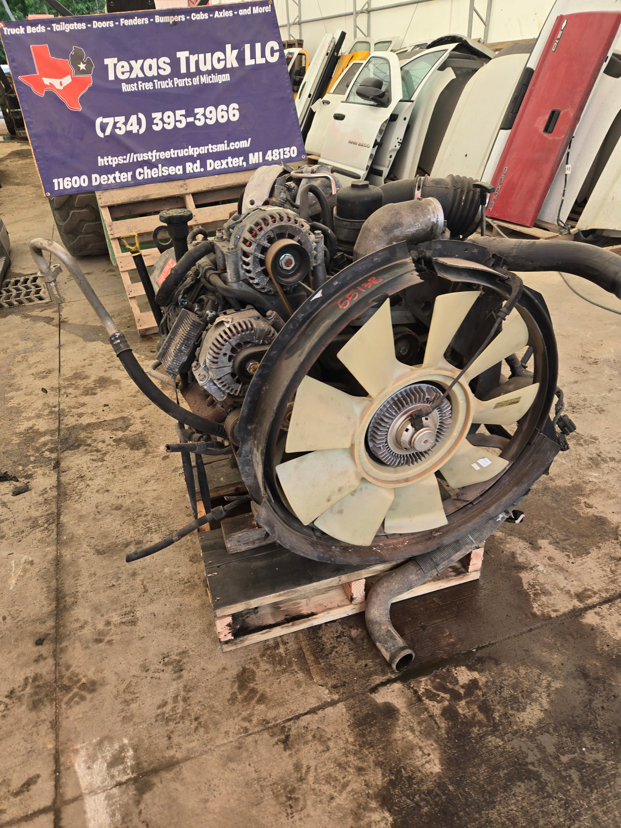 2005-2007 Ford 6.0L Power Stroke Diesel Core Engine Assembly Crank NO Start