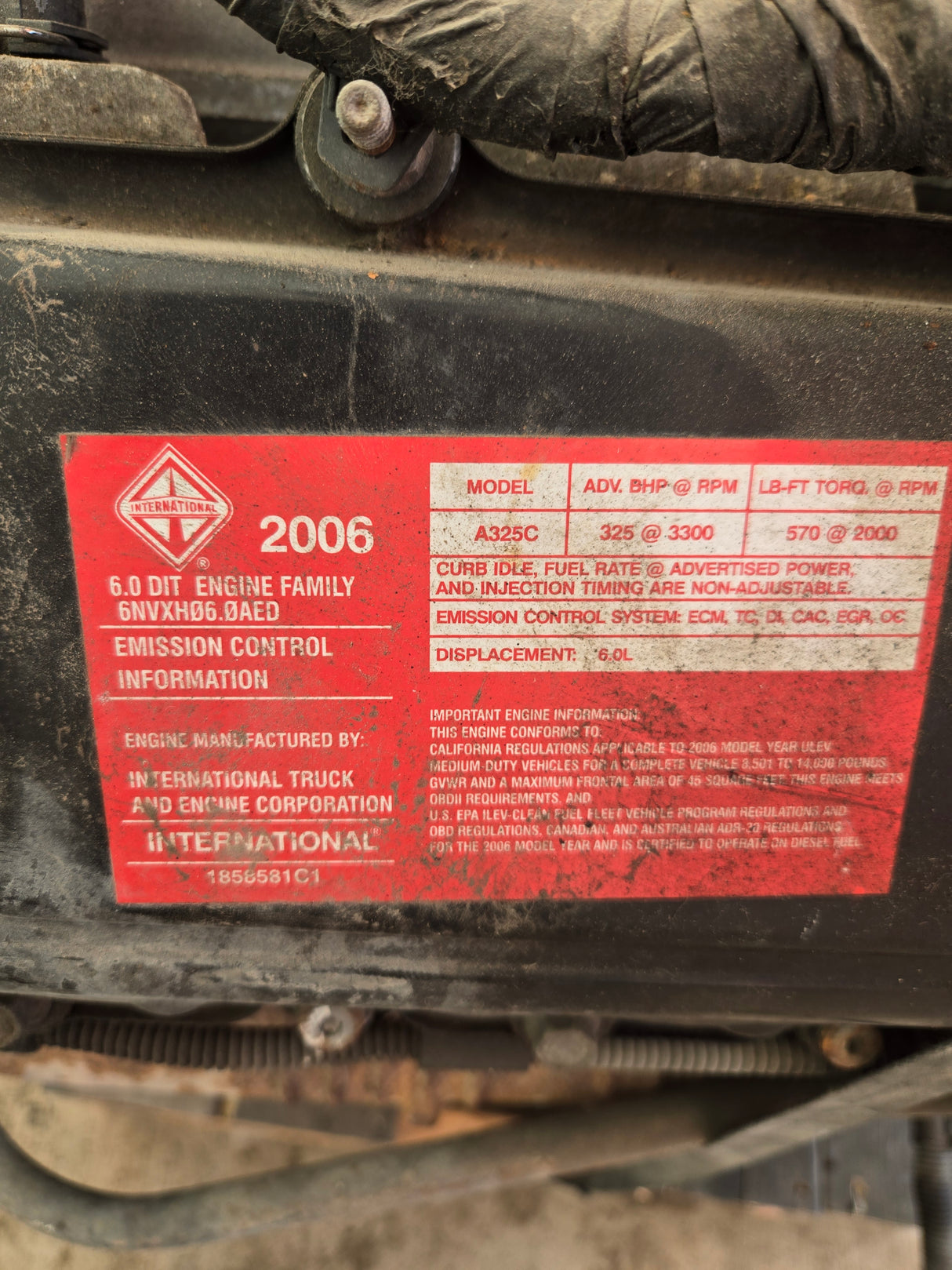 2005-2007 Ford 6.0L Power Stroke Diesel Core Engine Assembly Crank NO Start