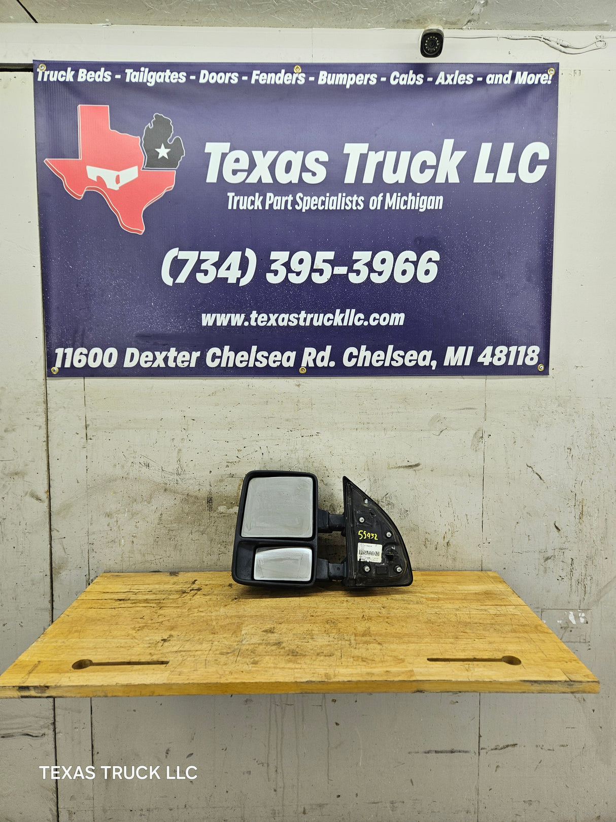 2008-2016 Ford Super Duty F250 F350 F450 F550 LH Driver Side Manual Towing Mirror OEM