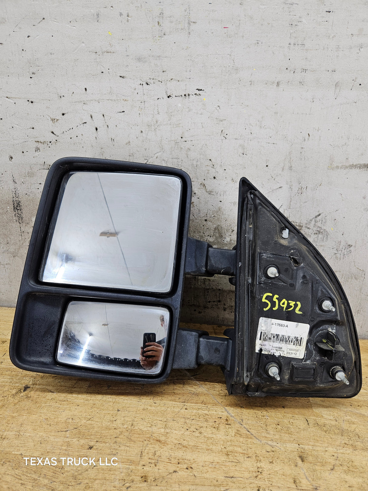 2008-2016 Ford Super Duty F250 F350 F450 F550 LH Driver Side Manual Towing Mirror OEM