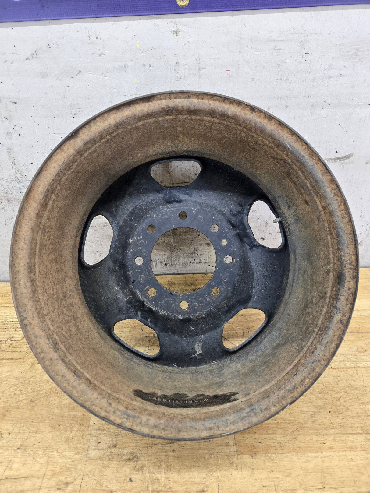 2005-2010 Ford Super Duty F250 F350 18" x 8" Steel Wheel 8x170 SRW 8C34-1015-AA