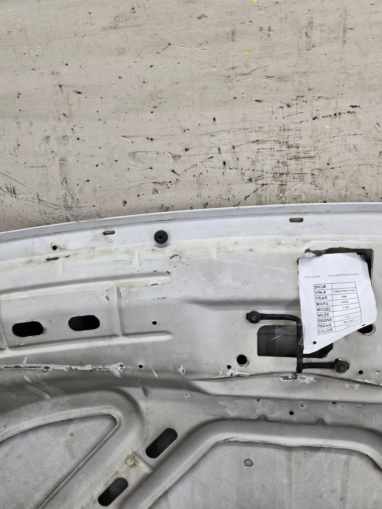 1999-2007 Ford Super Duty Hood F250 F350 F450 F550 - Oxford White