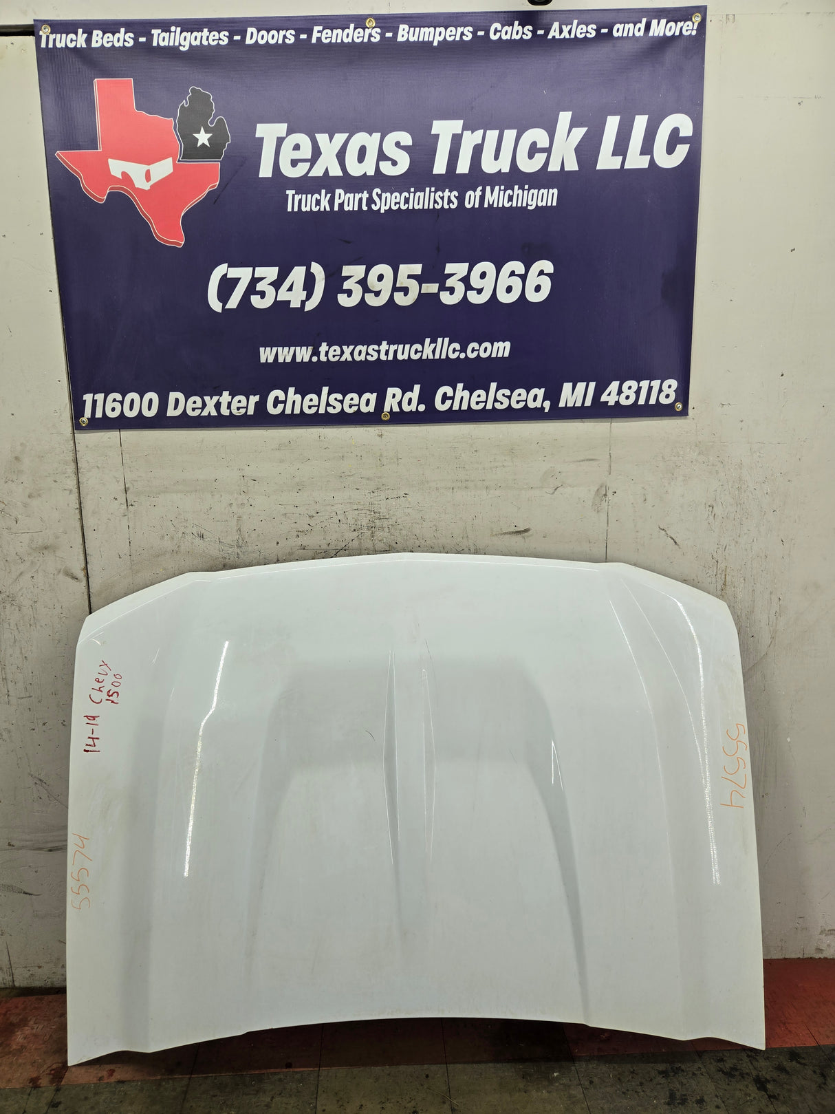 2016-2019 Chevrolet Silverado 1500 Hood - Summit White