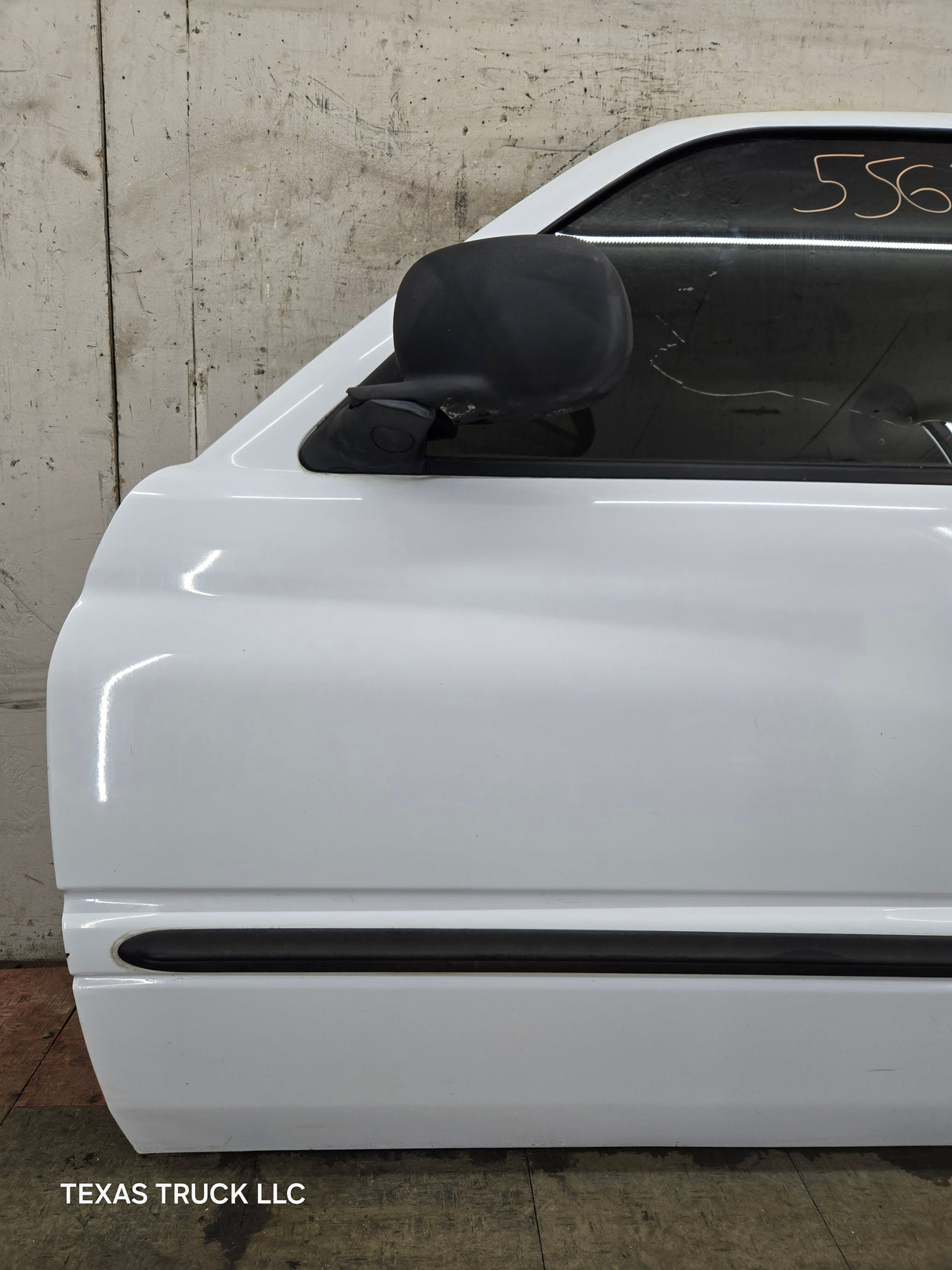 1994-2002 Dodge Ram 2nd Gen LH Driver Side Front Extended Cab Door 1500 2500 3500 ROUND CORNER - White