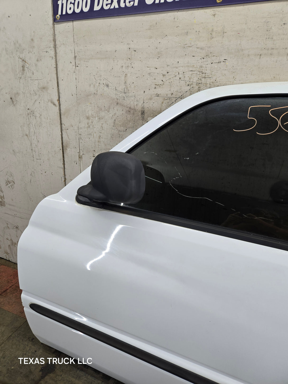 1994-2002 Dodge Ram 2nd Gen LH Driver Side Front Extended Cab Door 1500 2500 3500 ROUND CORNER - White