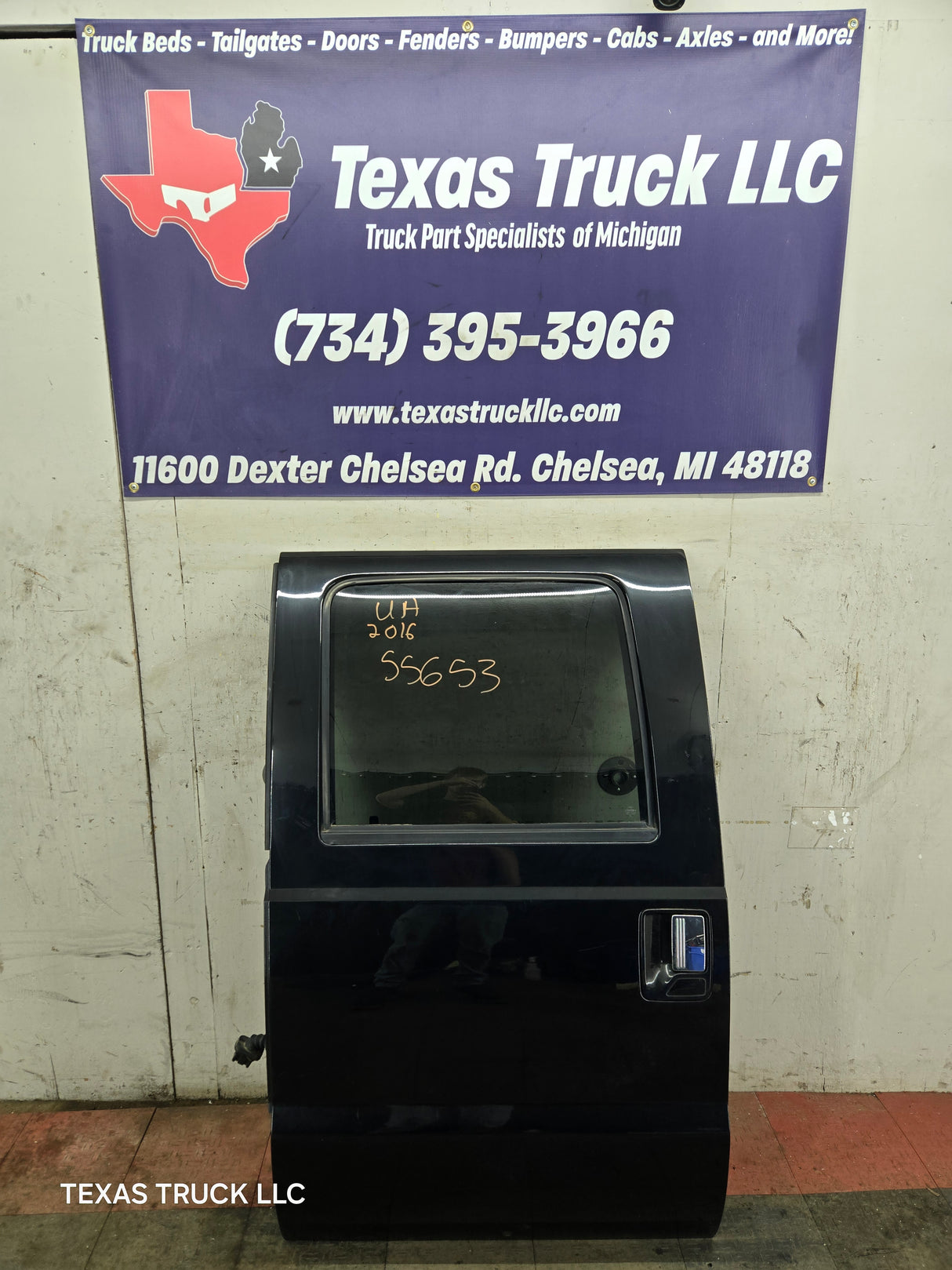 2012-2016 Ford Super Duty LH Driver Side Rear Crew Cab Door F250 F350 F450 F550 - Black