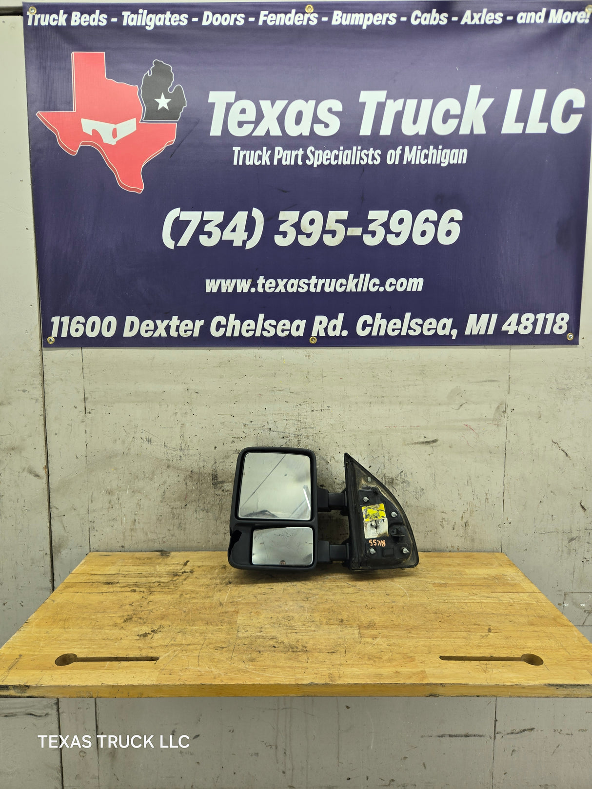 2008-2016 Ford Super Duty F250 F350 F450 F550 LH Driver Side Manual Towing Mirror OEM