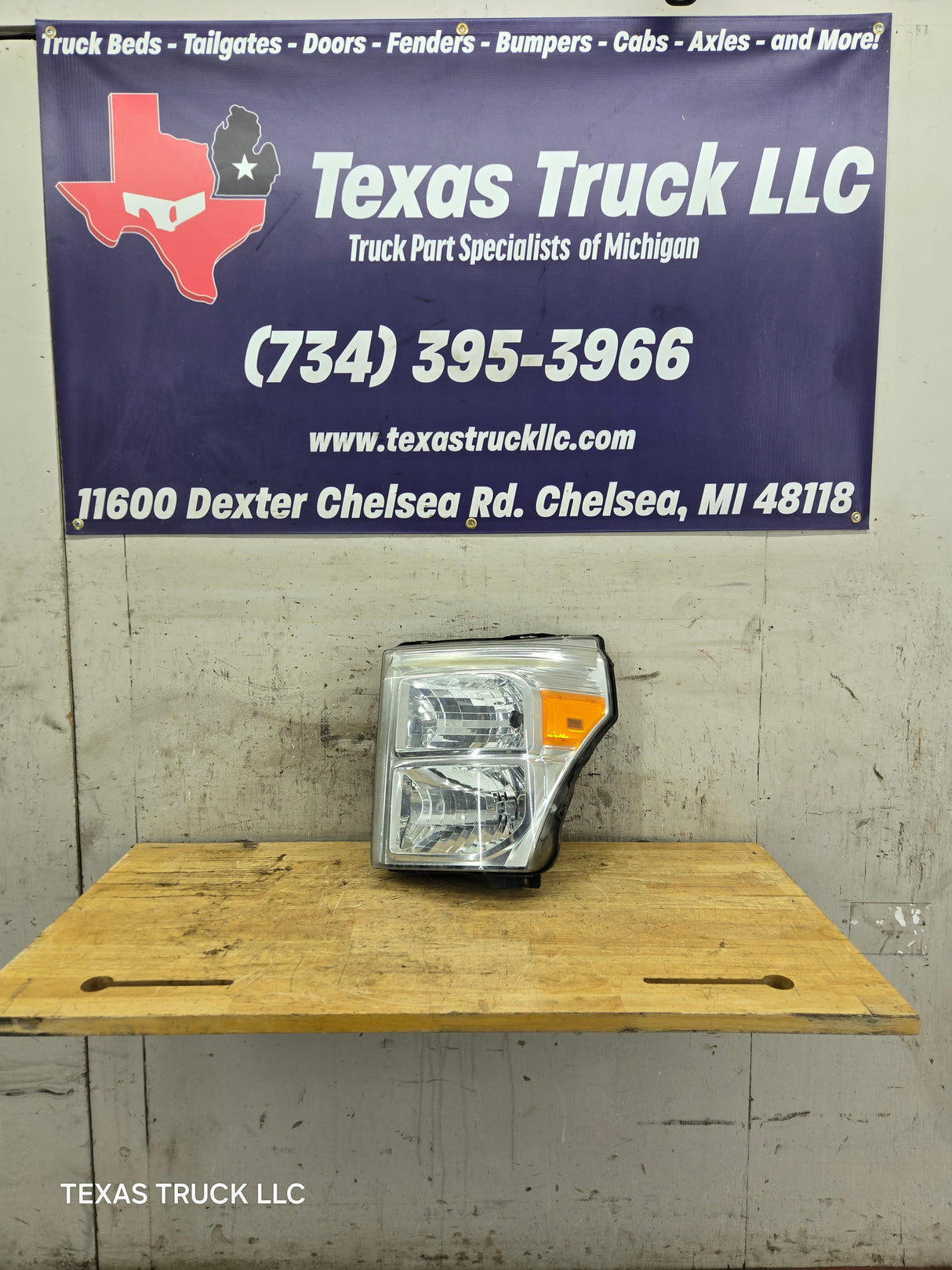 2011-2016 Ford Super Duty F250 F350 F450 F550 LH Driver Side Headlight BC34-13006-A 6.7L Power Stroke 6.2L Gas