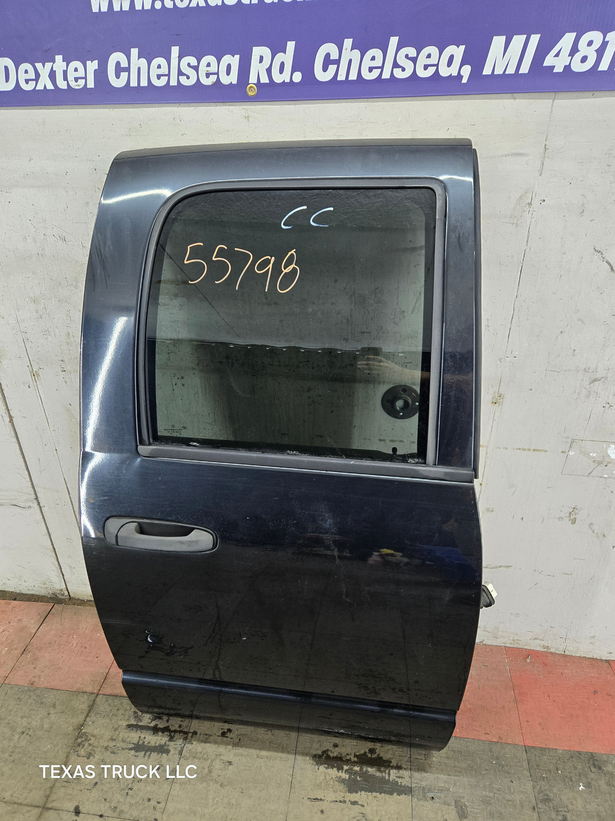 2003-2008 Dodge Ram 3rd Gen RH Passenger Side Rear Quad Cab Door 1500 2500 3500 4500 5500 - Black