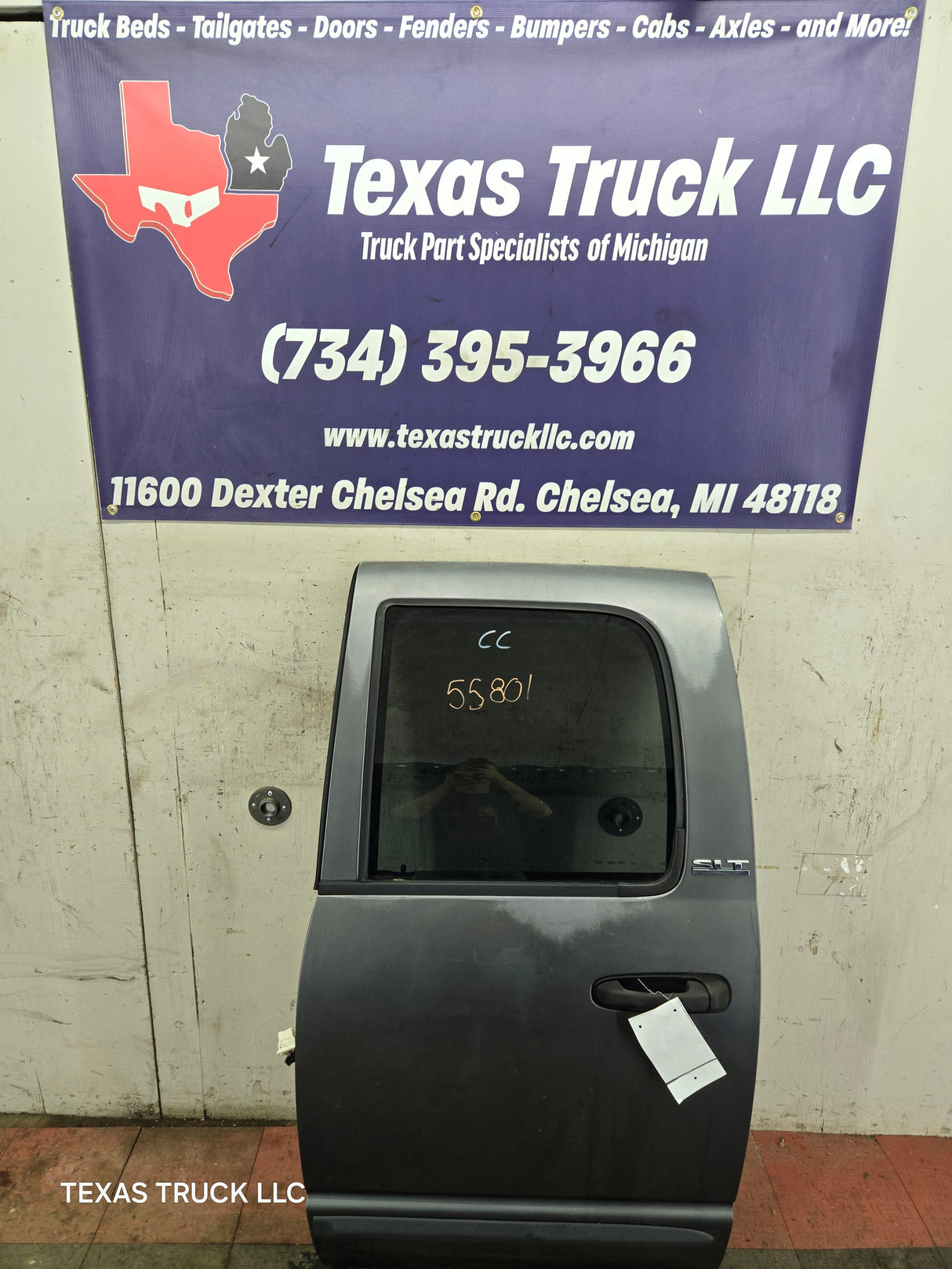 2003-2008 Dodge Ram 3rd Gen LH Driver Rear Quad Cab Door 1500 2500 3500 4500 5500 - Grey