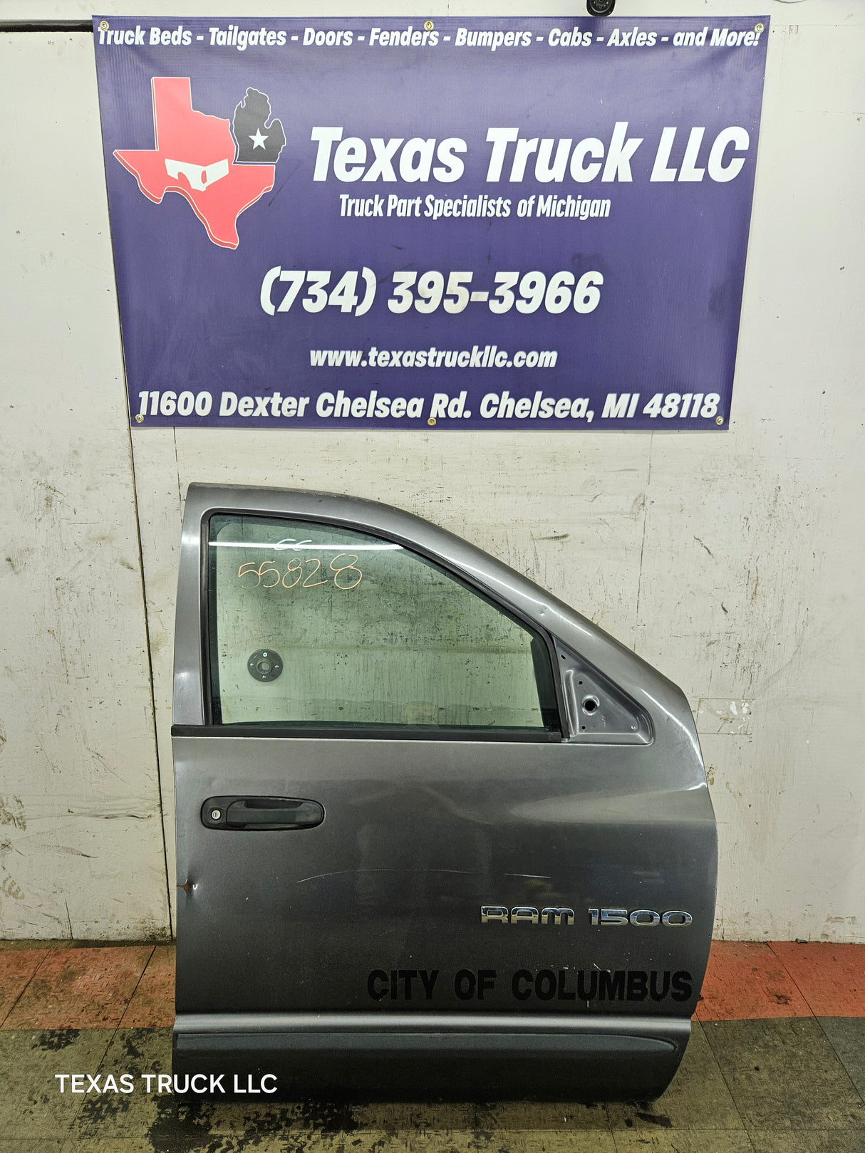 2003-2008 Dodge Ram 3rd Gen Passenger Side Front Quad Cab Crew Cab Door 1500 2500 3500 4500 5500 - Gray