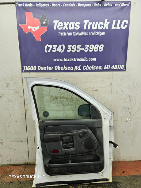2003-2008 Dodge Ram 3rd Gen Driver Side Front Quad Cab Crew Cab Door 1500 2500 3500 4500 5500 - White