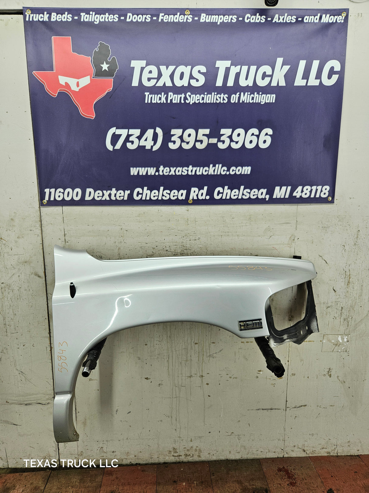 2003-2005 Dodge Ram 3rd Gen 1500 2500 3500 RH Passenger Side Fender - Gray