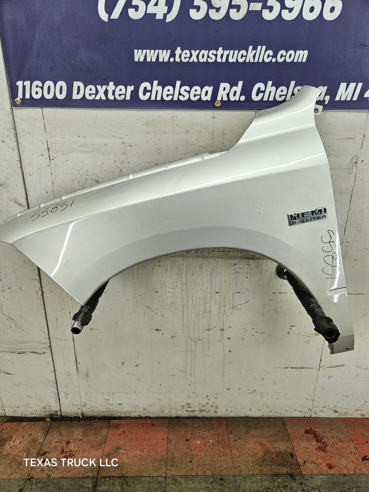 2009-2018 Dodge Ram 4th Gen LH Driver Side Front Fender 1500 2500 3500 - Light Graystone Pearl Coat