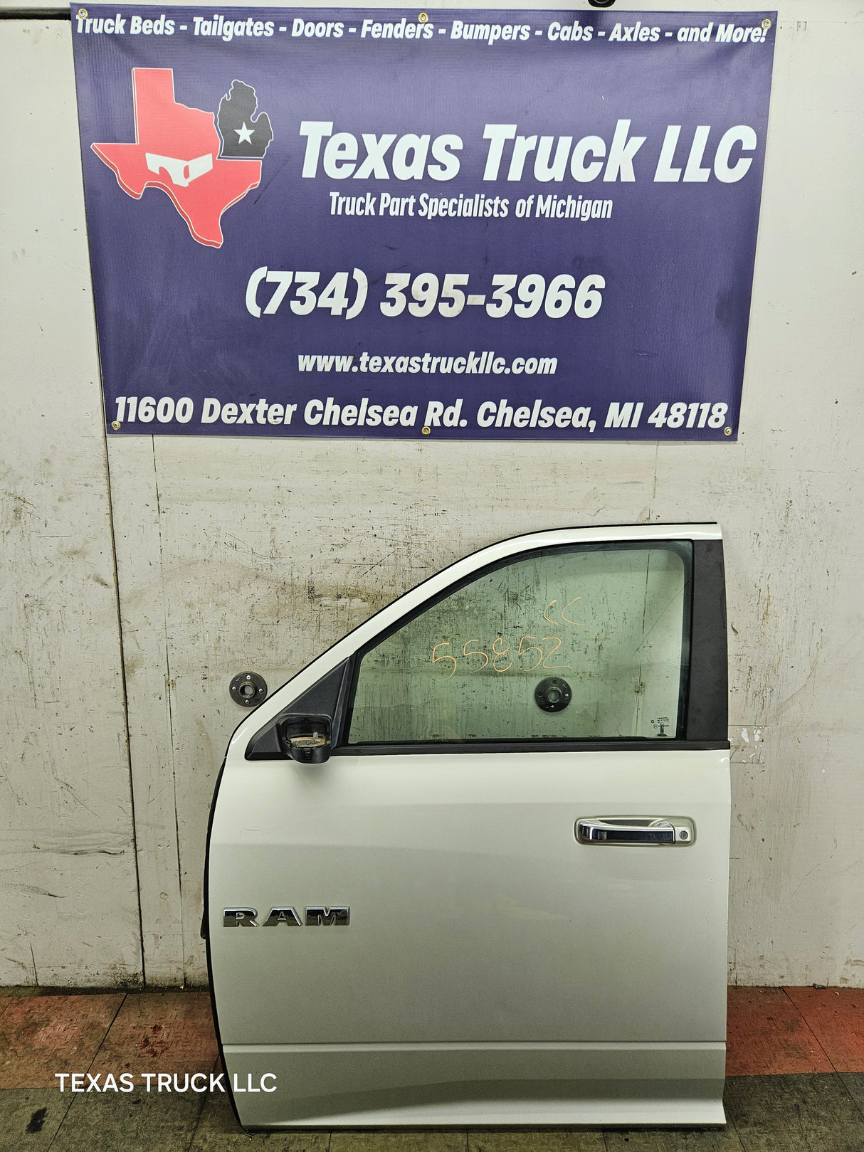 2009-2018 Dodge Ram 4th Gen Driver Side LH Front Quad Cab Door 1500 2500 3500 4500 5500 - Light Graystone Pearl Coat