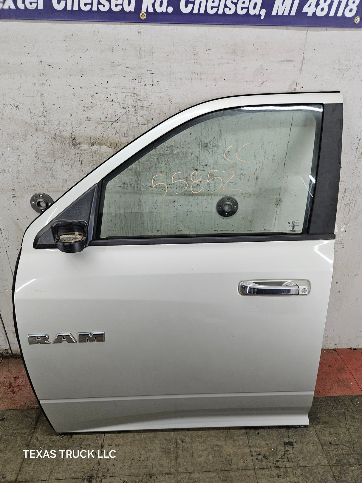 2009-2018 Dodge Ram 4th Gen Driver Side LH Front Quad Cab Door 1500 2500 3500 4500 5500 - Light Graystone Pearl Coat