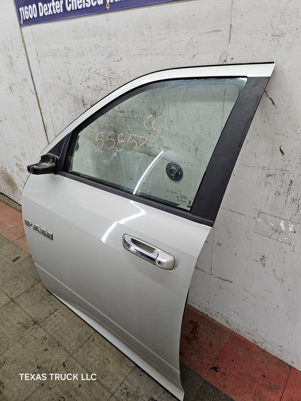 2009-2018 Dodge Ram 4th Gen Driver Side LH Front Quad Cab Door 1500 2500 3500 4500 5500 - Light Graystone Pearl Coat