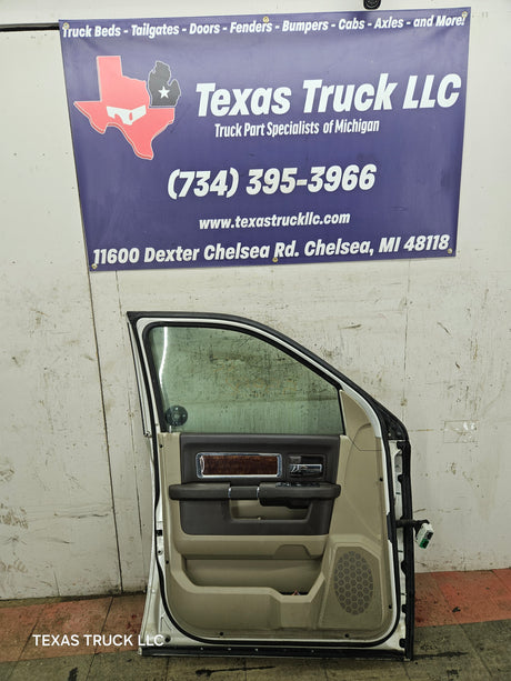 2009-2018 Dodge Ram 4th Gen Driver Side LH Front Quad Cab Door 1500 2500 3500 4500 5500 - Light Graystone Pearl Coat