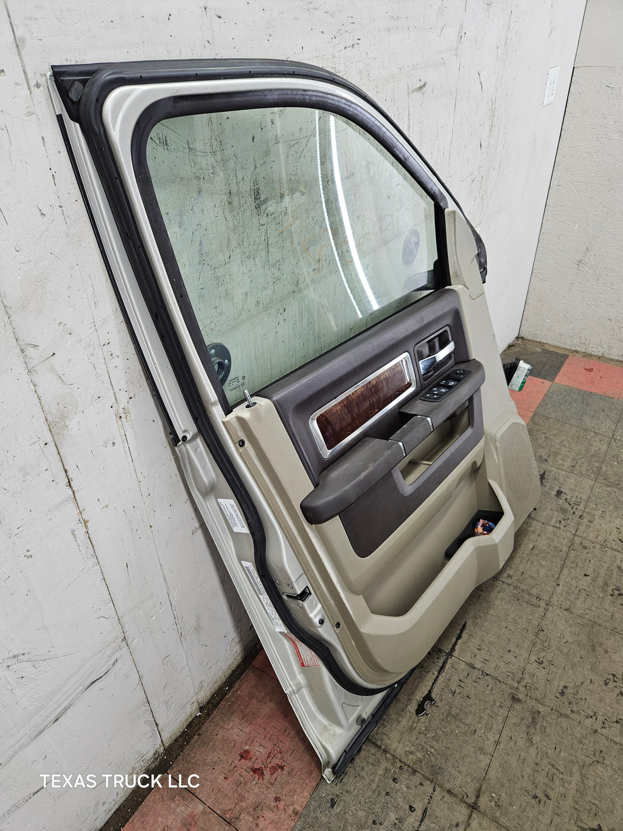 2009-2018 Dodge Ram 4th Gen Driver Side LH Front Quad Cab Door 1500 2500 3500 4500 5500 - Light Graystone Pearl Coat