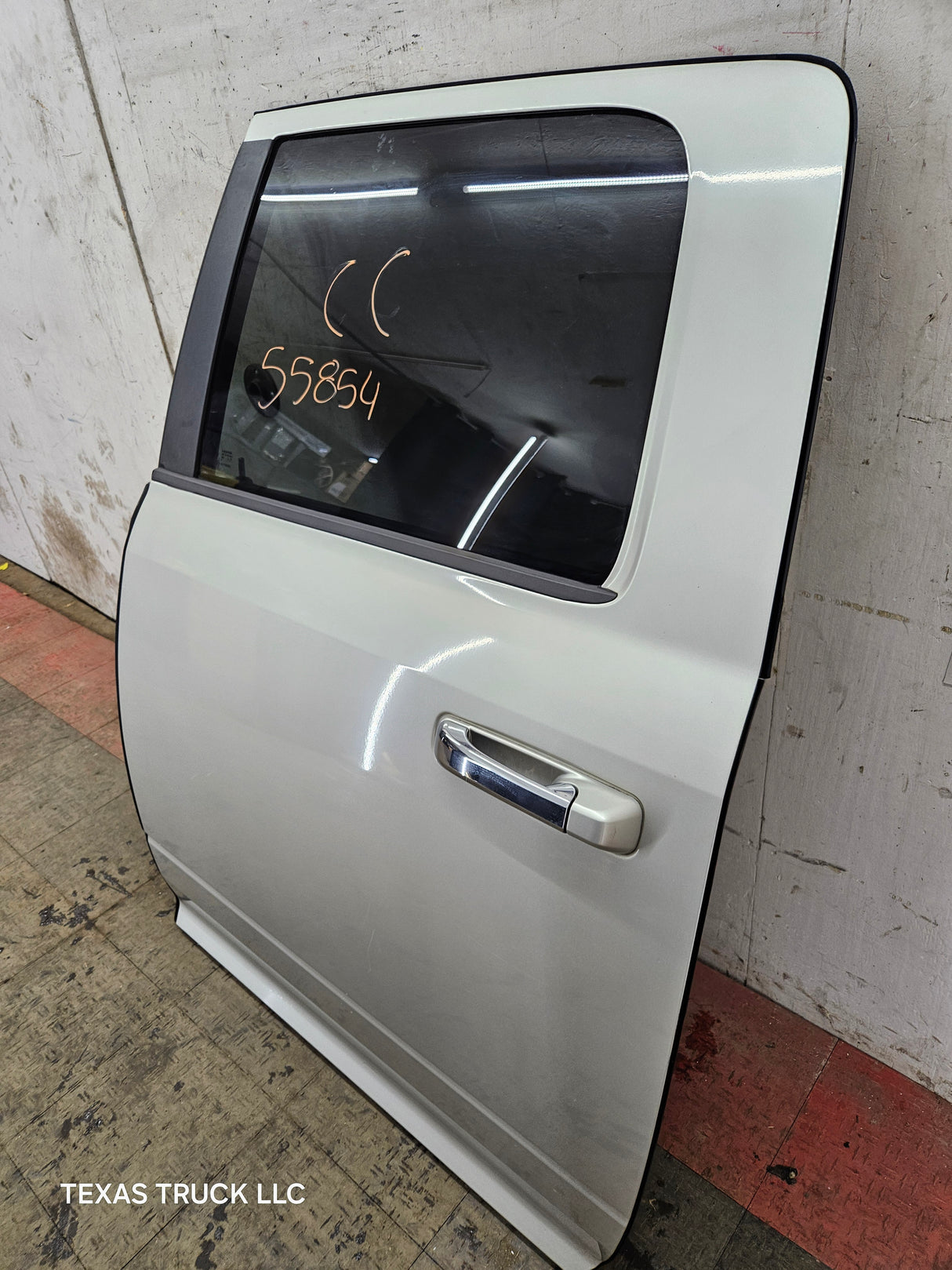 2009-2018 Dodge Ram 4th Gen LH Driver Side Rear CREW Cab Door 1500 2500 3500 4500 5500 - Light Graystone Pearl Coat