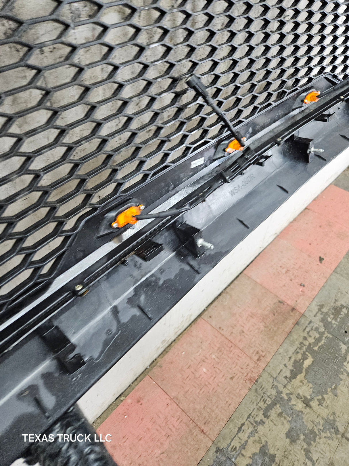 2006-2008 Dodge Ram 3rd Gen 1500 2500 3500 Black Aftermarket Grill with lights