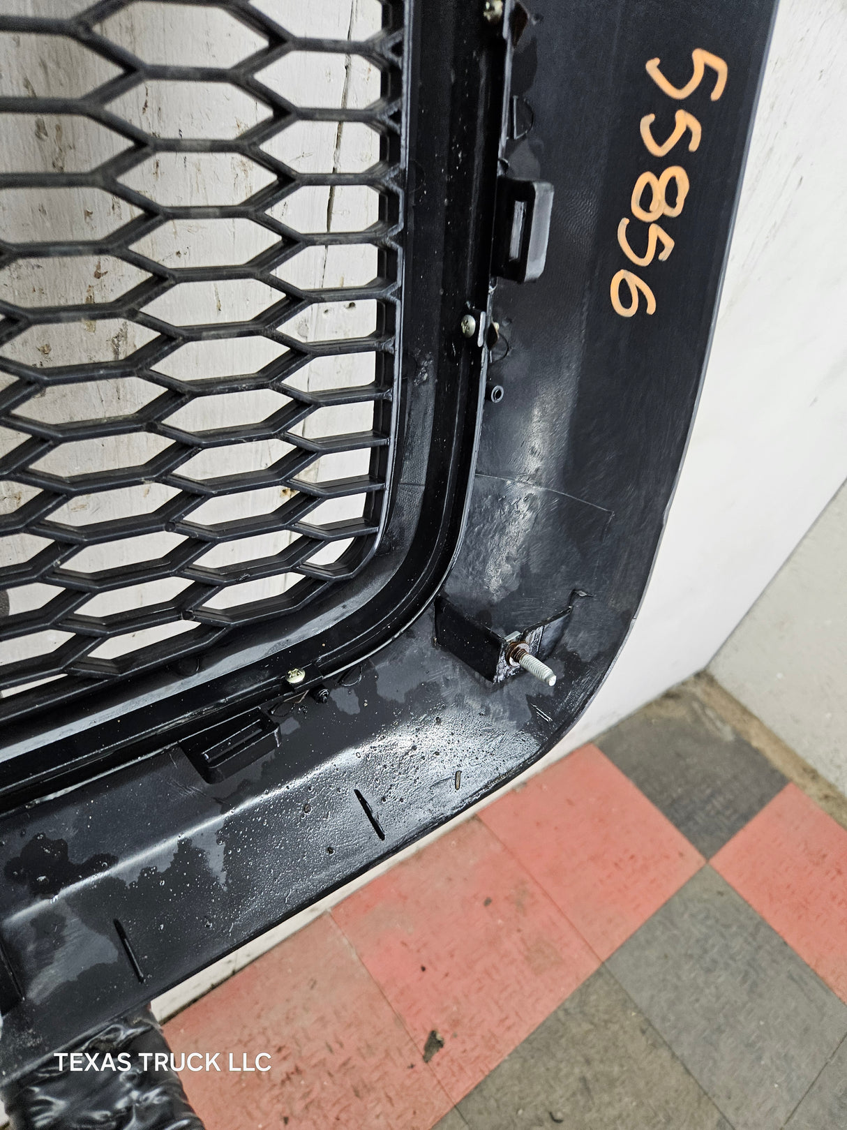 2006-2008 Dodge Ram 3rd Gen 1500 2500 3500 Black Aftermarket Grill with lights