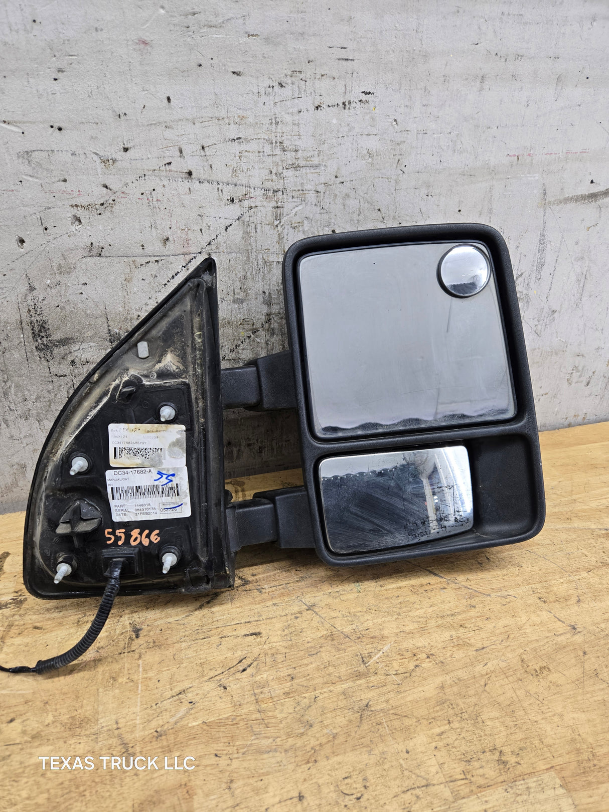 2008-2016 Ford Super Duty F250 F350 F450 F550 RH Passenger Side Manual Towing Mirror OEM